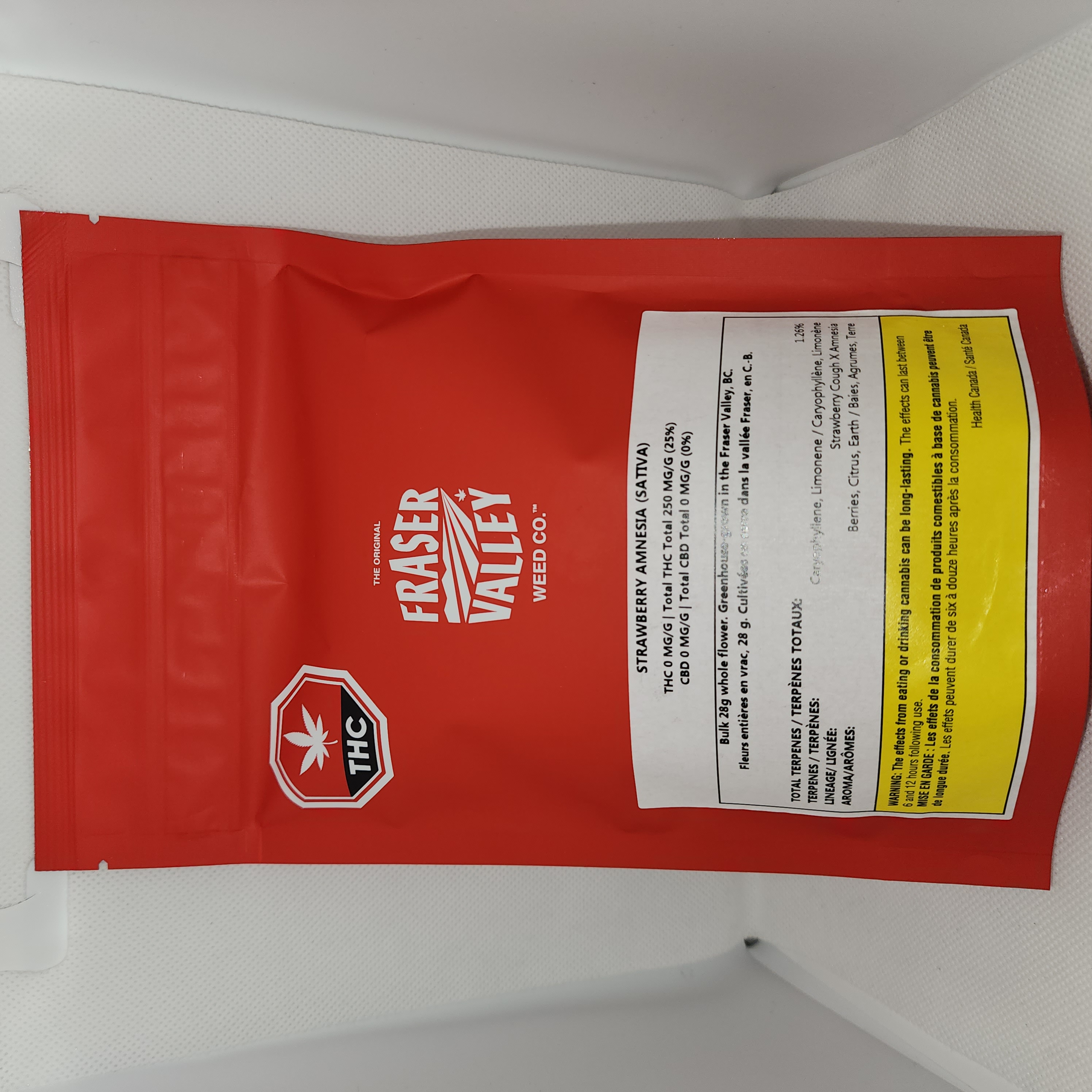 THE ORIGINAL FRASER VALLEY WEED CO. - STRAWBERRY AMNESIA 28G