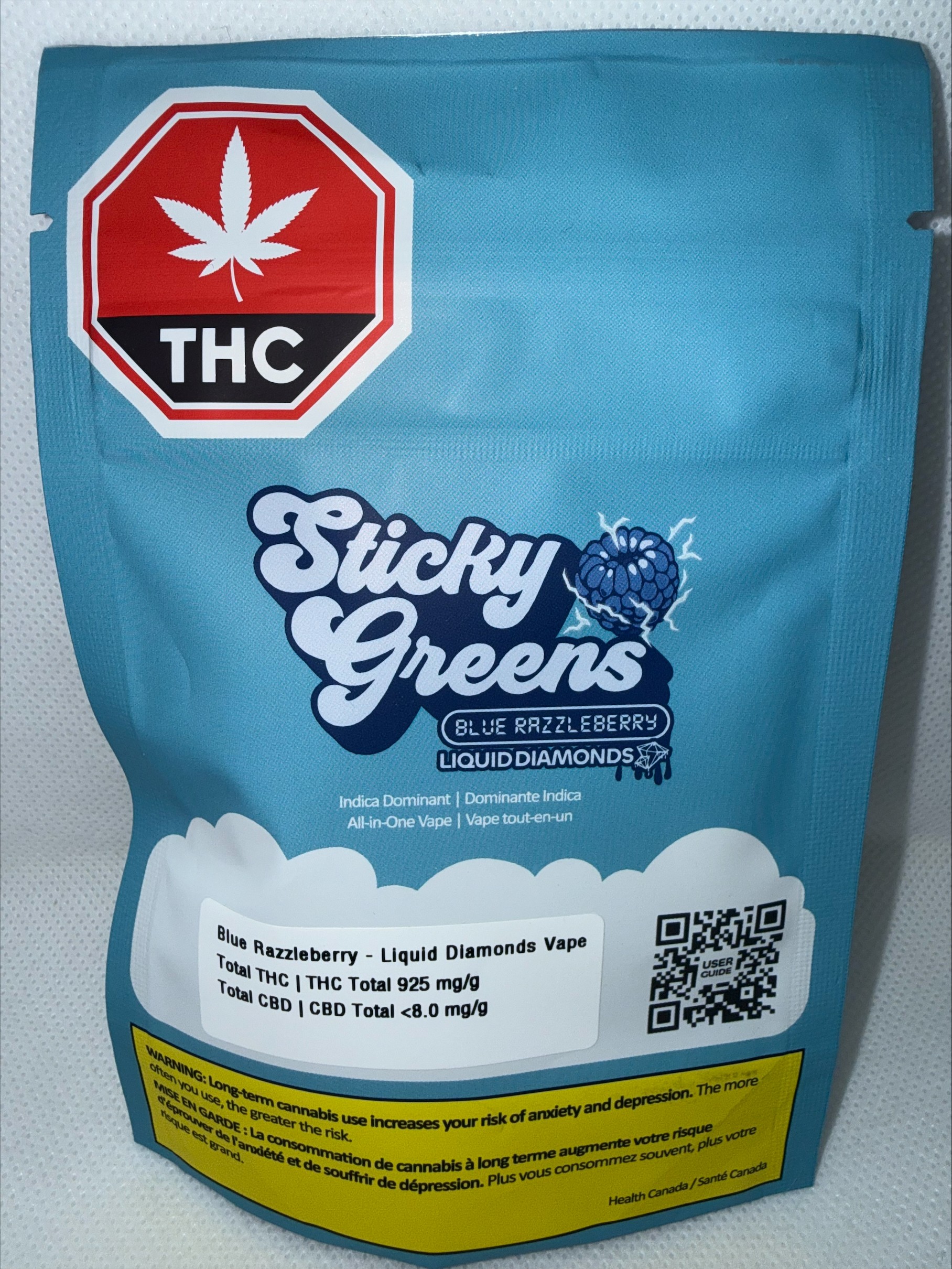 STICKY GREENS - BLUE RAZZLEBERRY DIAMOND BLEND DRIP BAR ALL-IN-ONE
