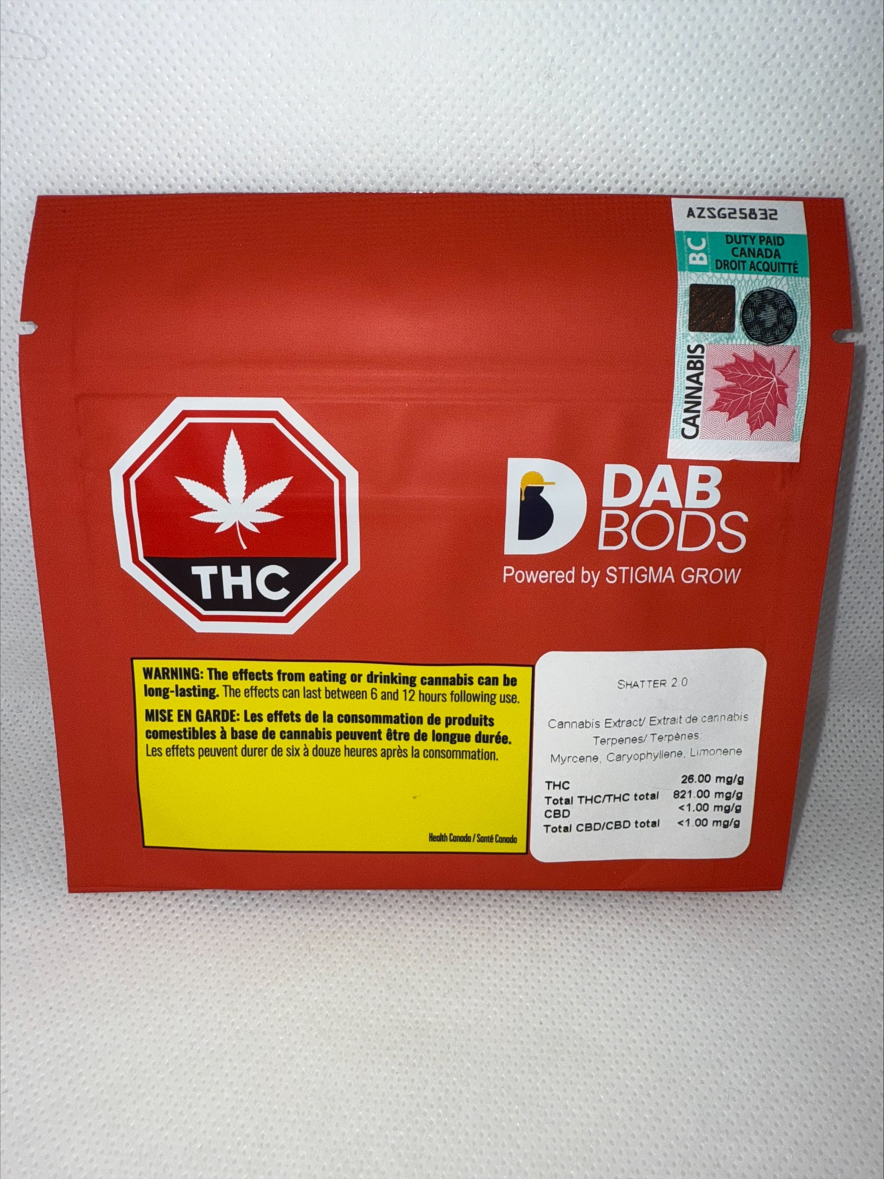 DAB BODS - FUZZY PEACH SHATTER 2.0