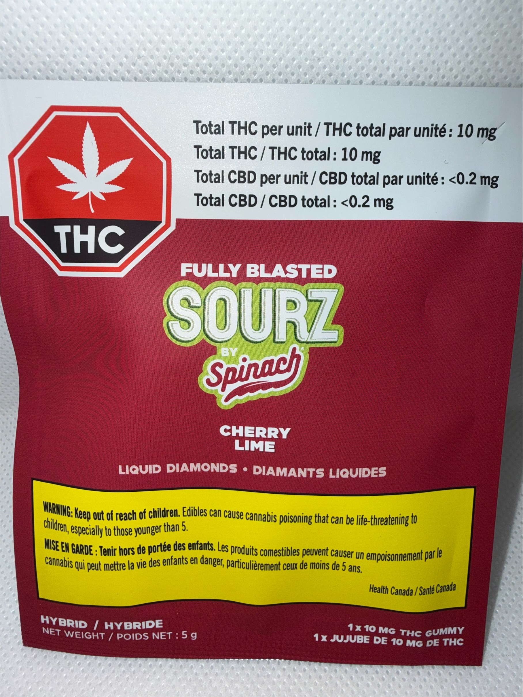 SOURZ BY SPINACH - FULLY BLASTED CHERRY LIME