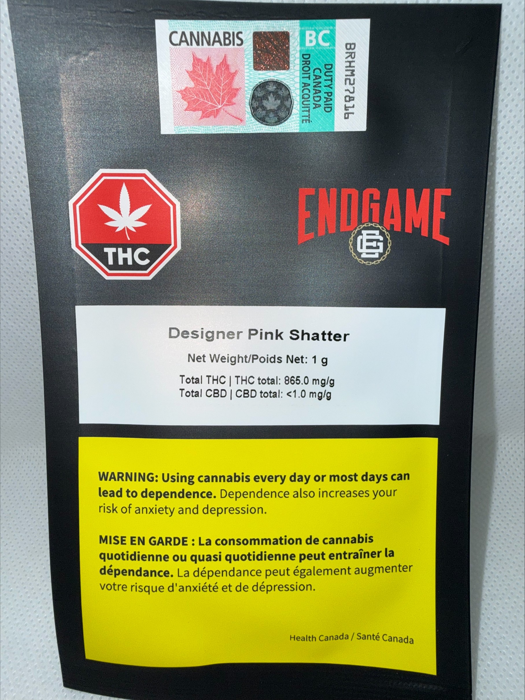 ENDGAME - DESIGNER PINK SHATTER