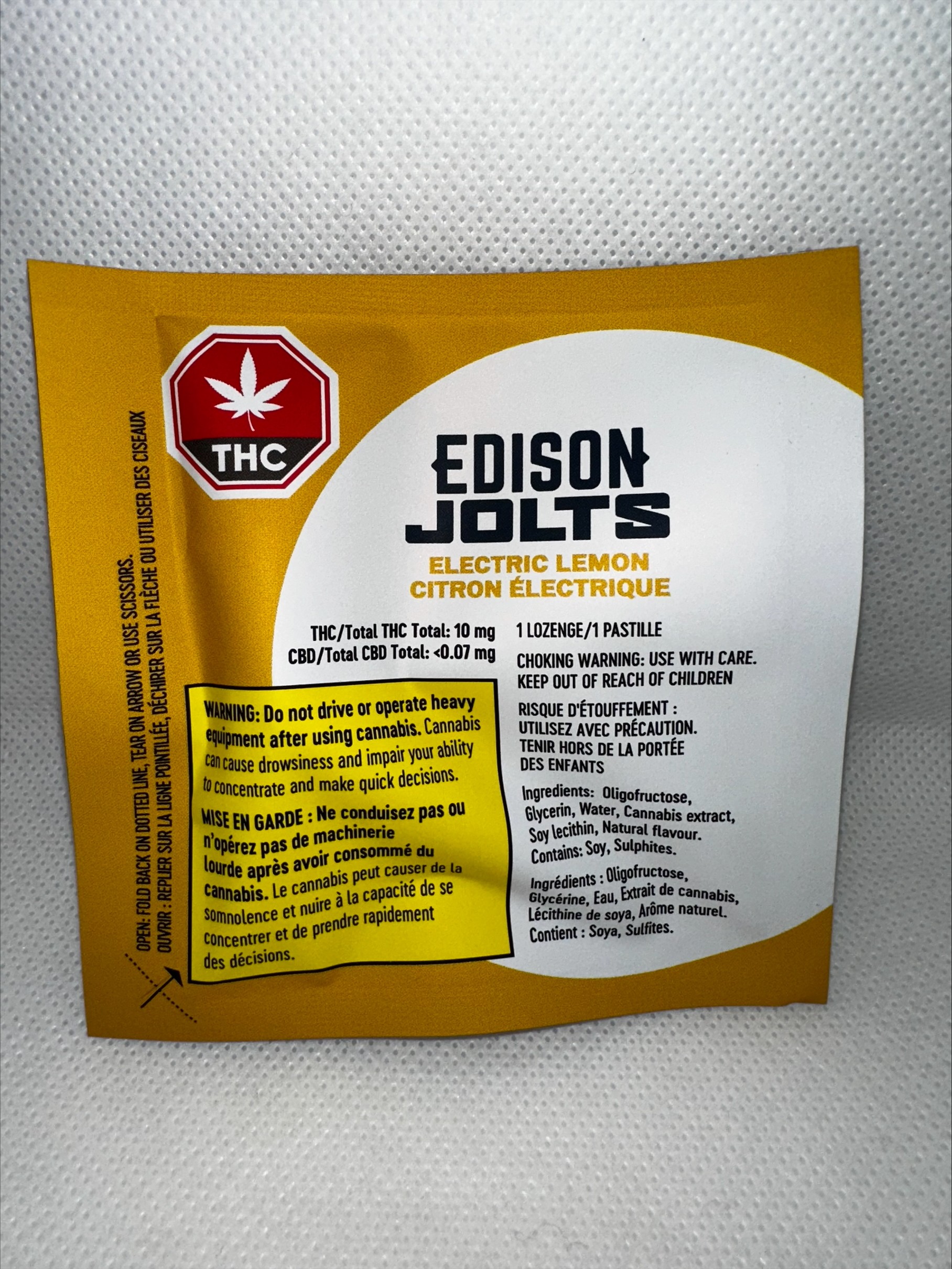 EDISON - JOLTS ELECTRIC LEMON LOZENGE