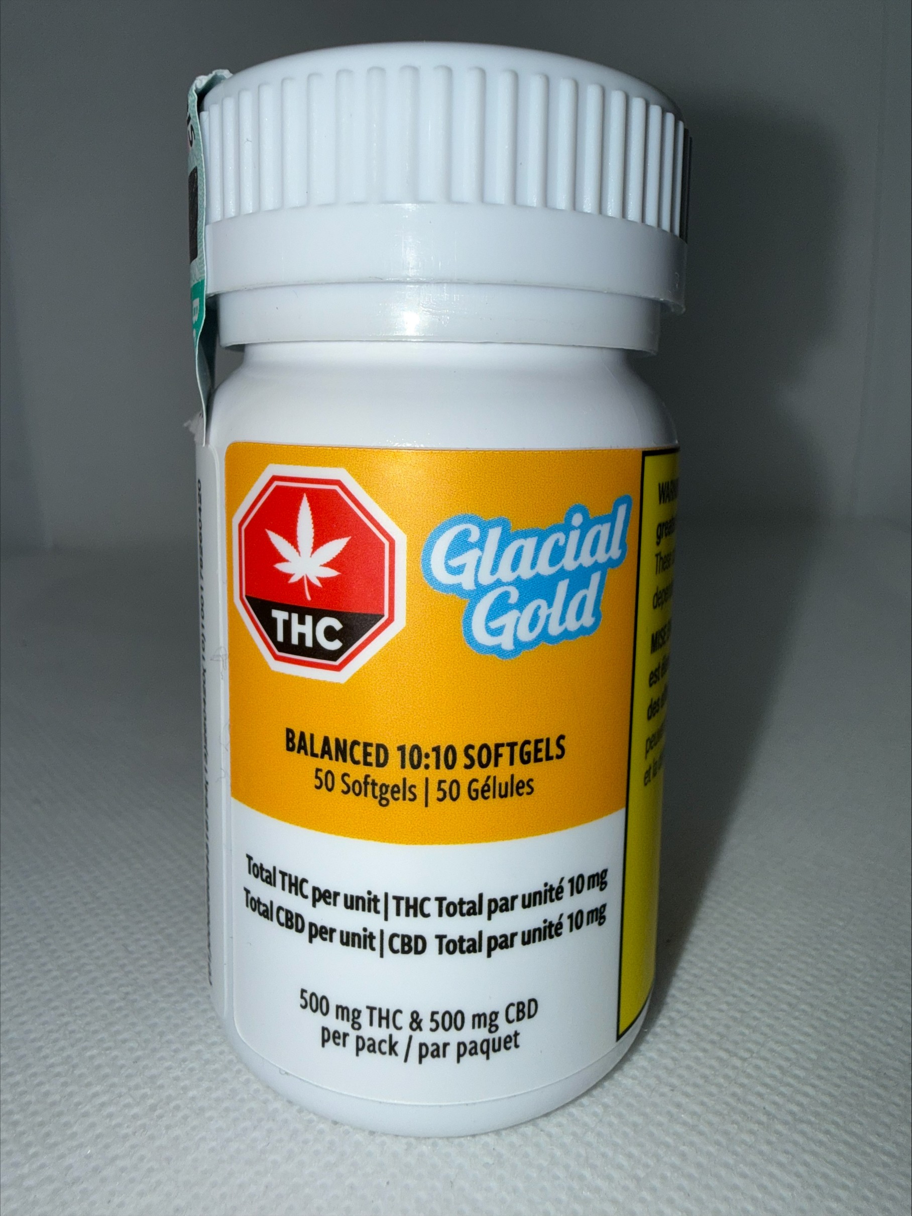GLACIAL GOLD - BALANCED 10:10 SOFTGELS
