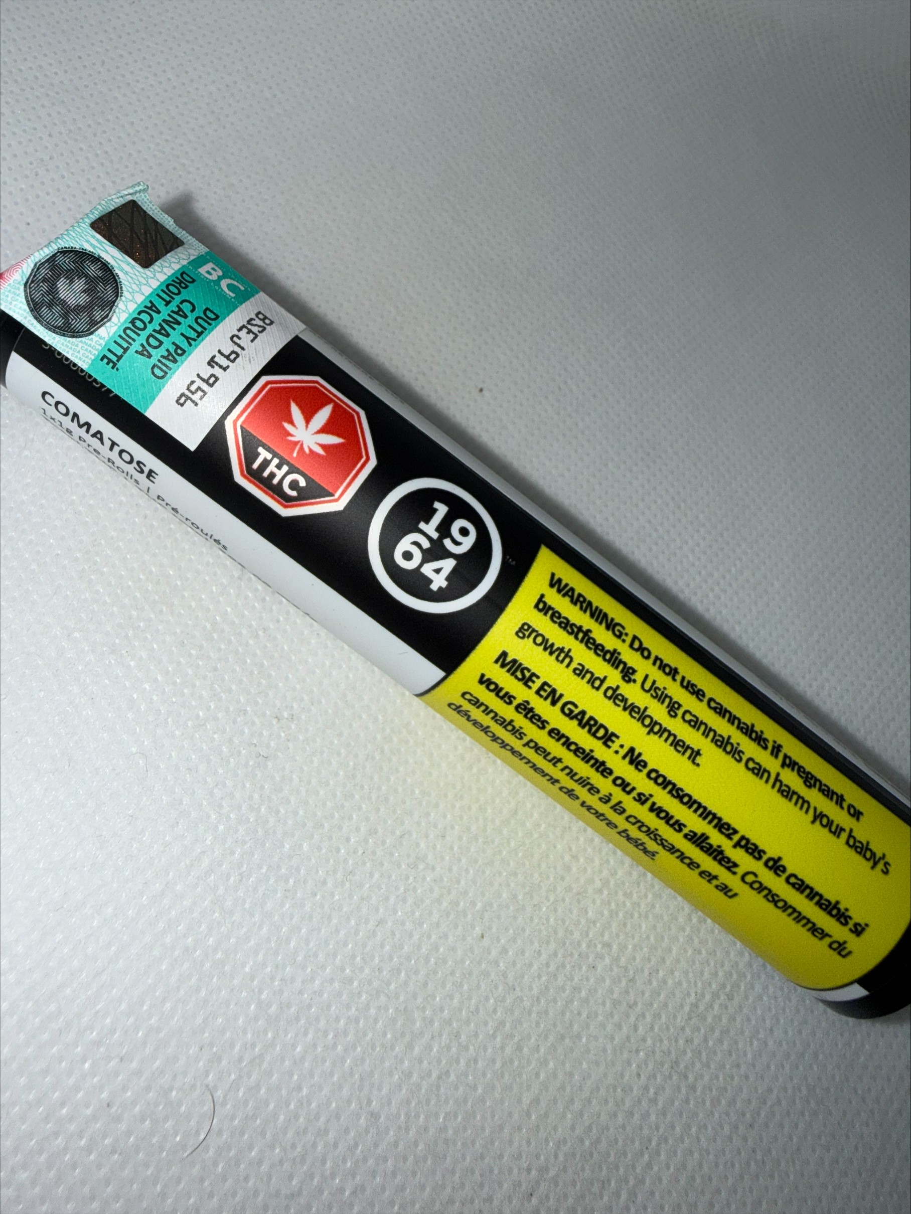 1964 - ORGANIC COMATOSE PRE ROLLS