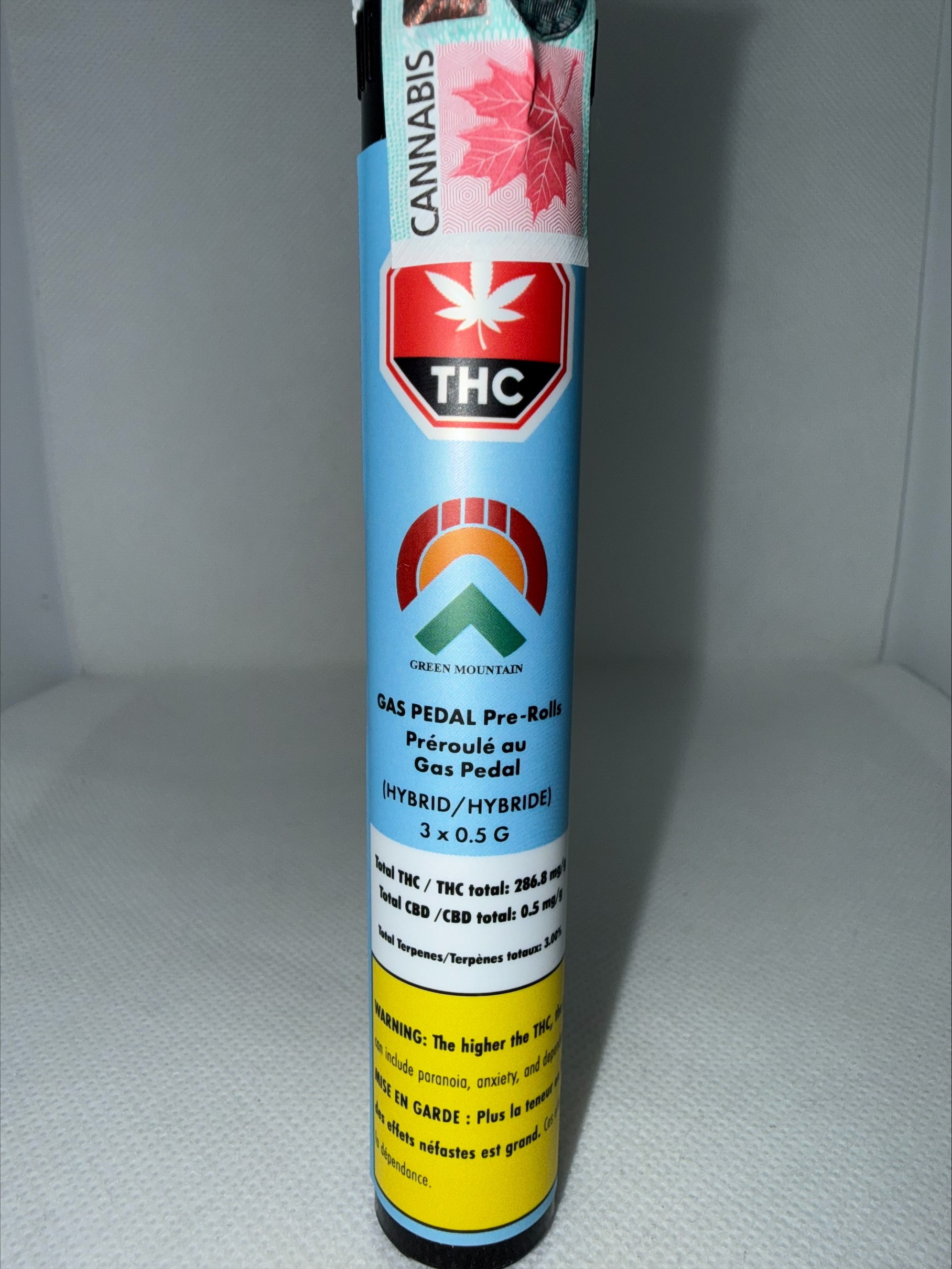 GREEN MOUNTAIN HEALTH ALLIANCE - GAS PEDAL PRE-ROLLS