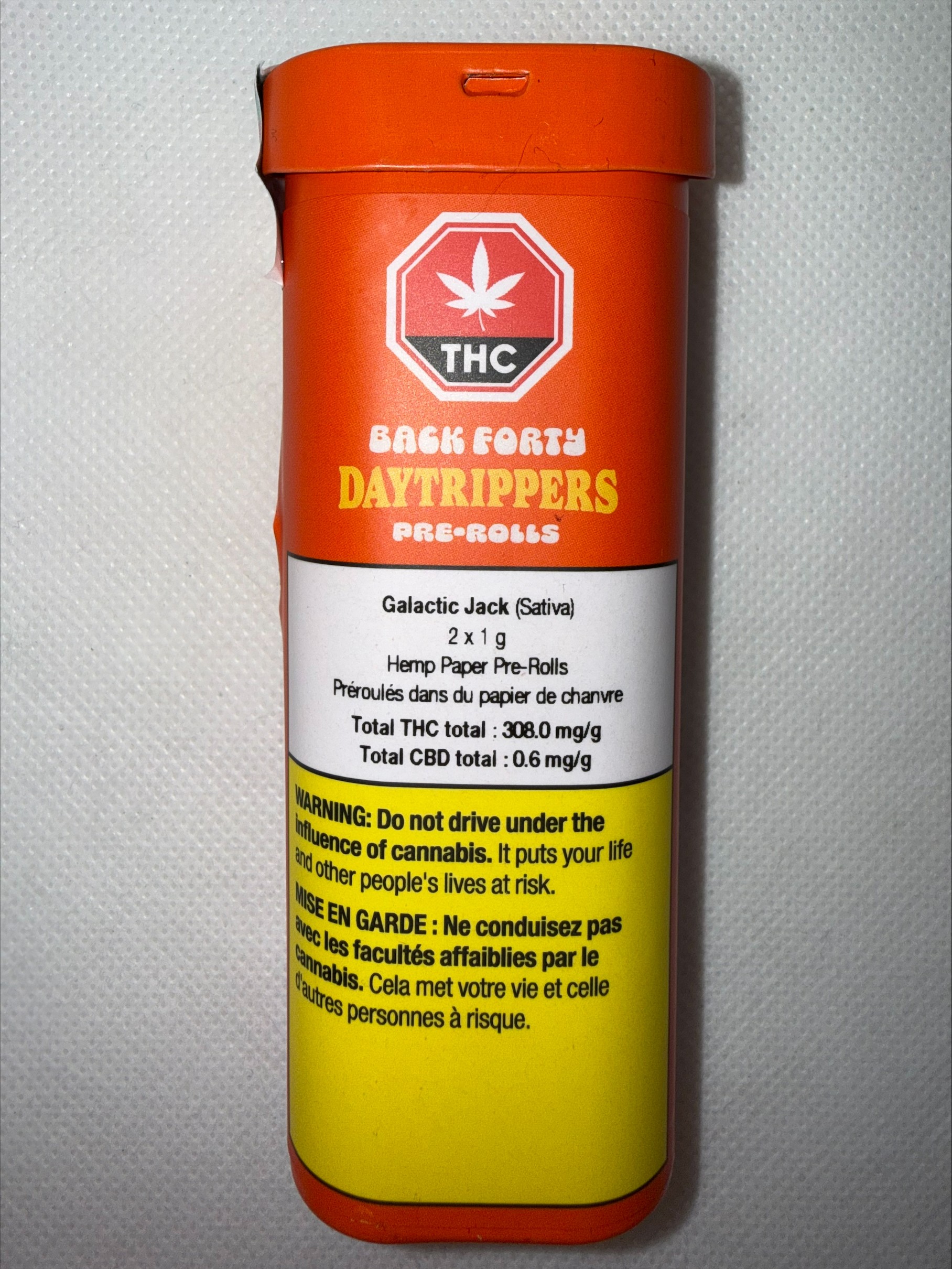 BACK FORTY - DAYTRIPPERS GALACTIC JACK PRE-ROLLS
