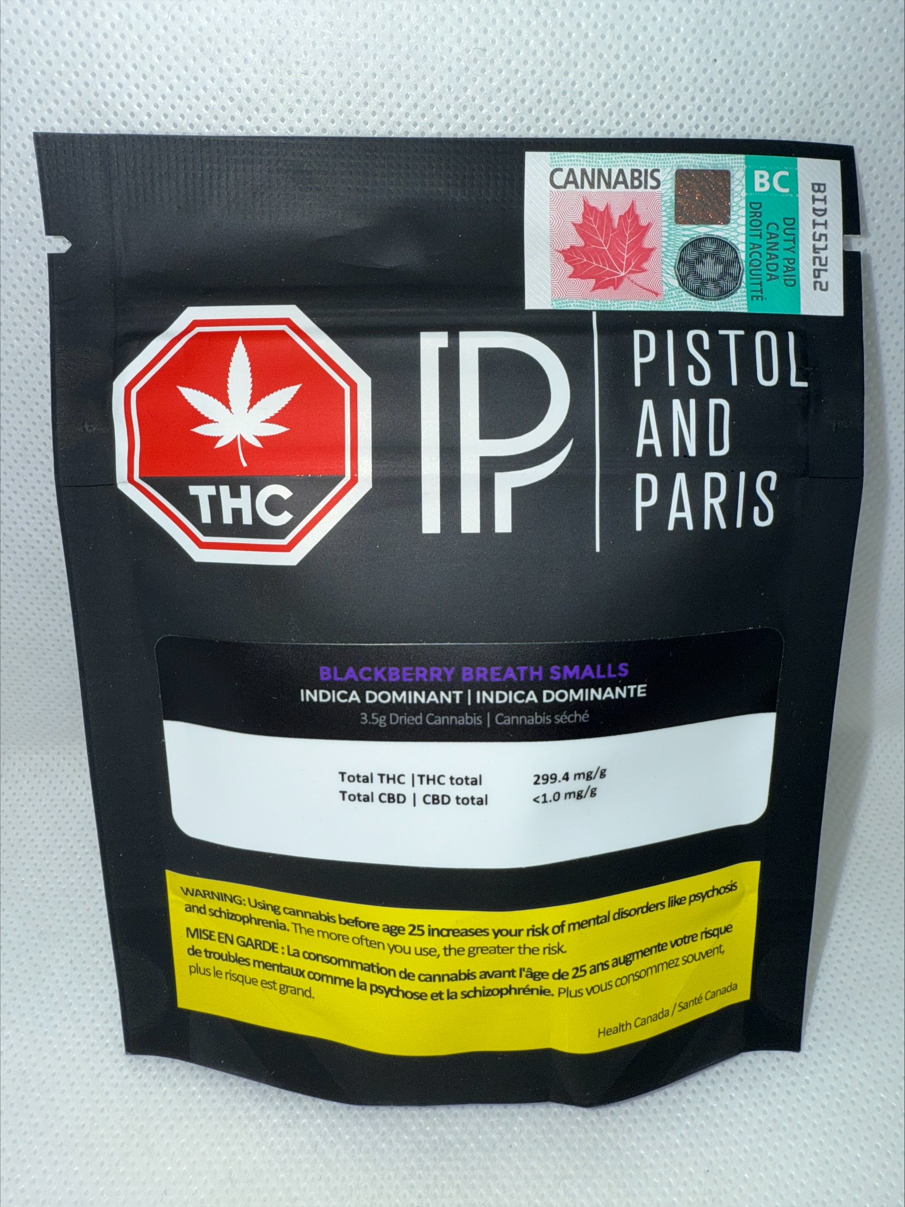 PISTOL AND PARIS - BLACKBERRY BREATH SMALLS LTO