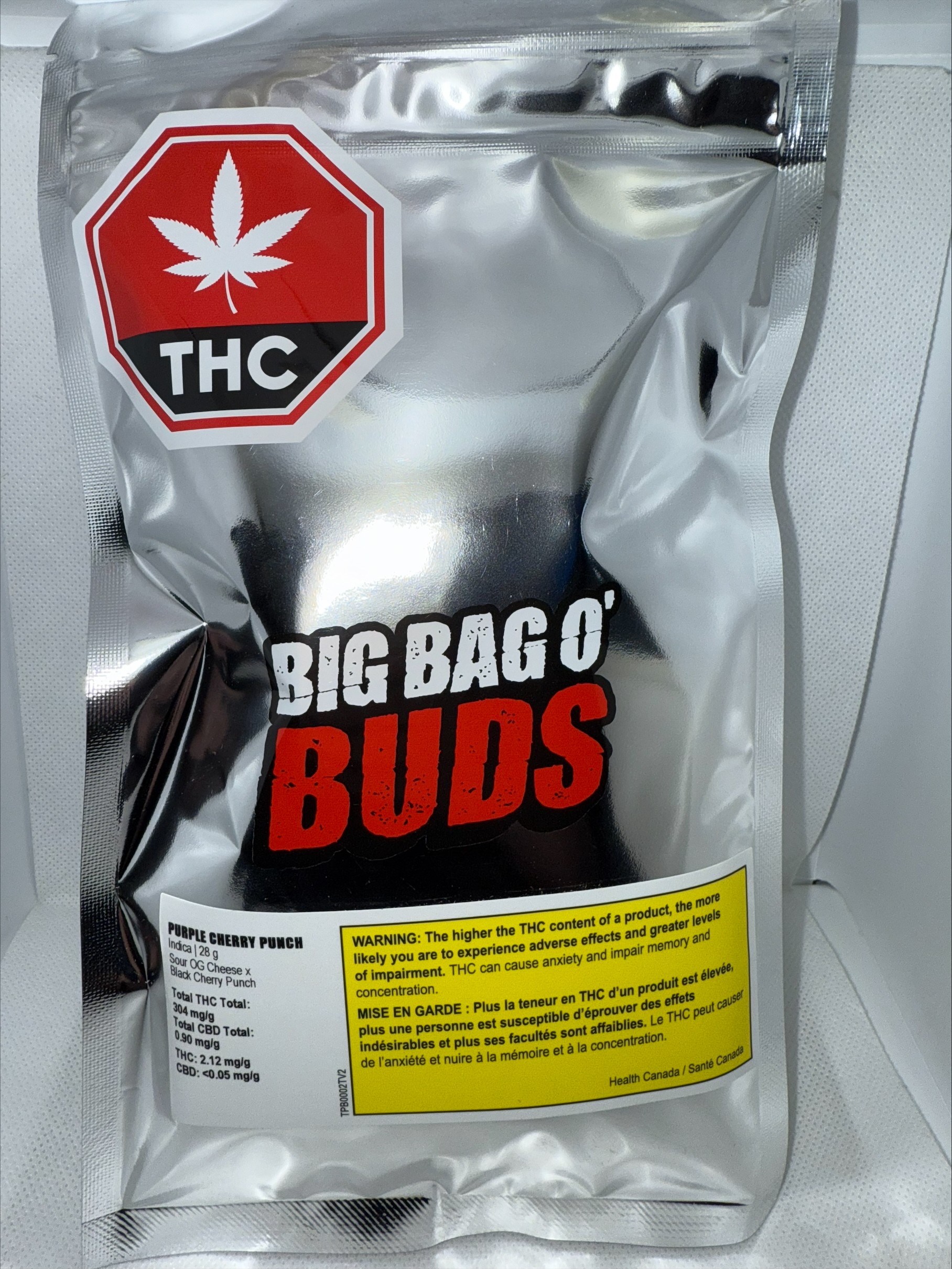 BIG BAG O' BUDS - BBOB PURPLE CHERRY PUNCH INDICA