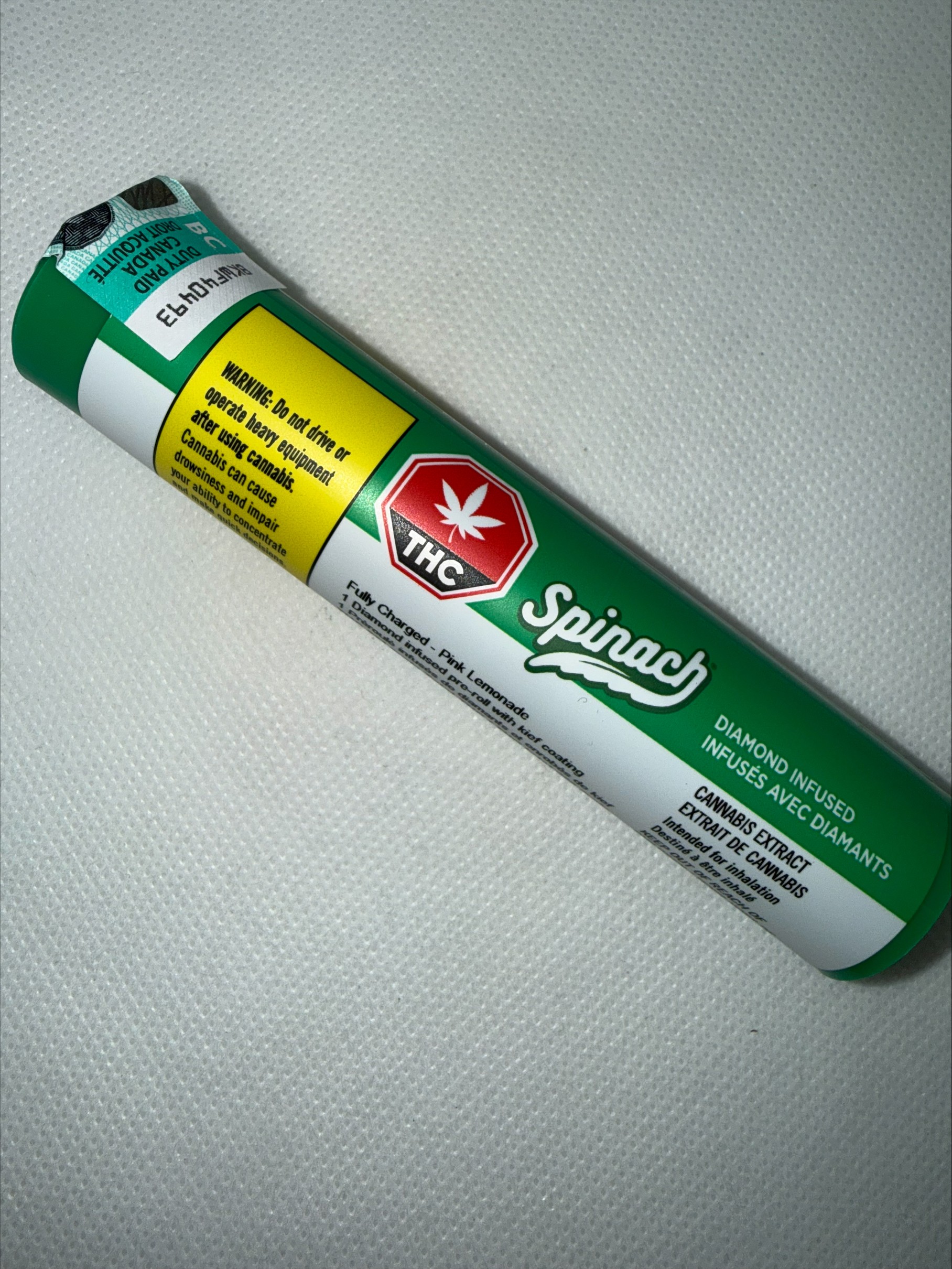 SPINACH - FULLY CHARGED PINK LEMONADE INFUSED PRE-ROLLS