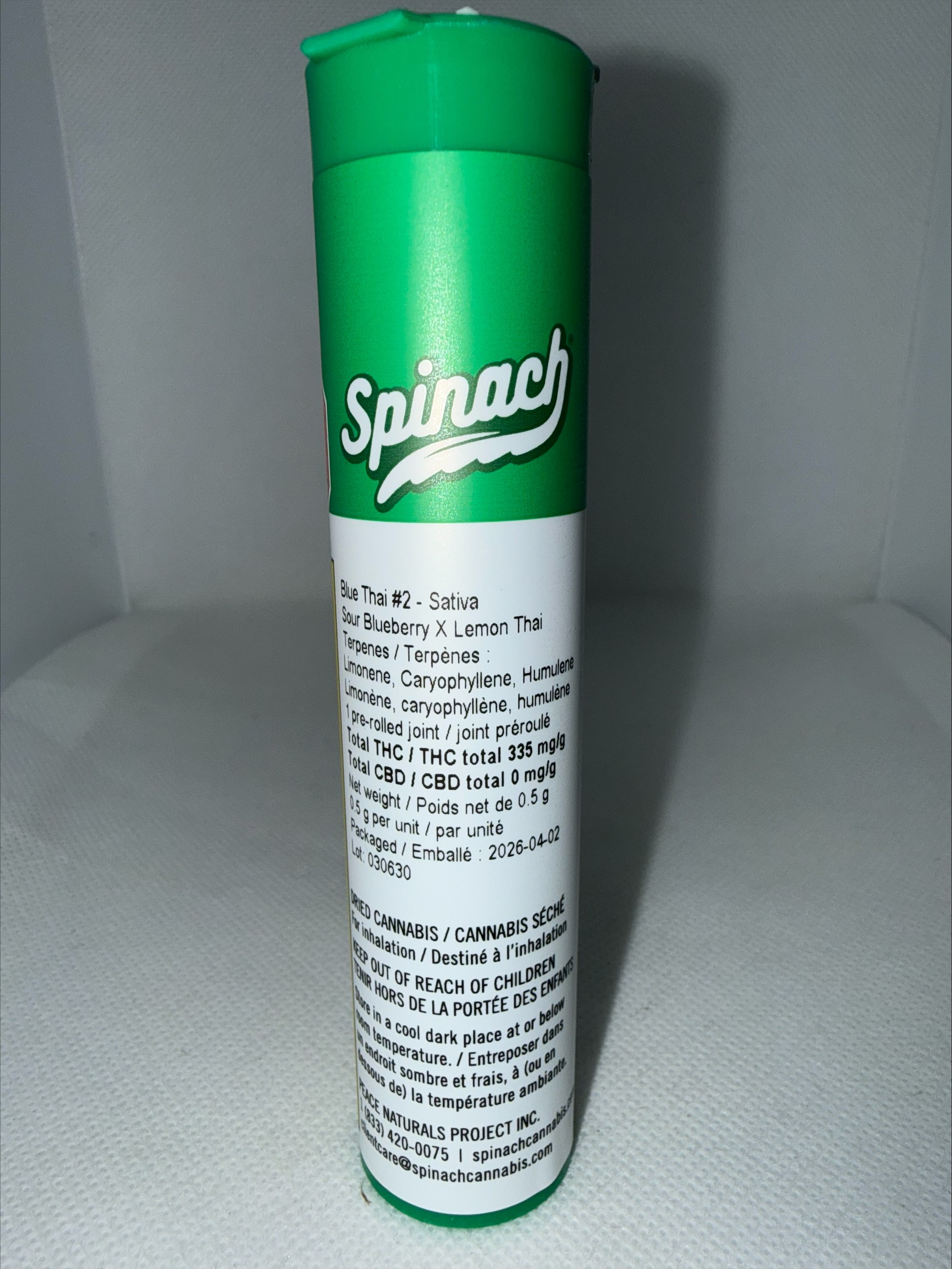 SPINACH - BLUE THAI #2 PRE-ROLL