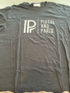 & Paris Stacked Logo TShirt Large