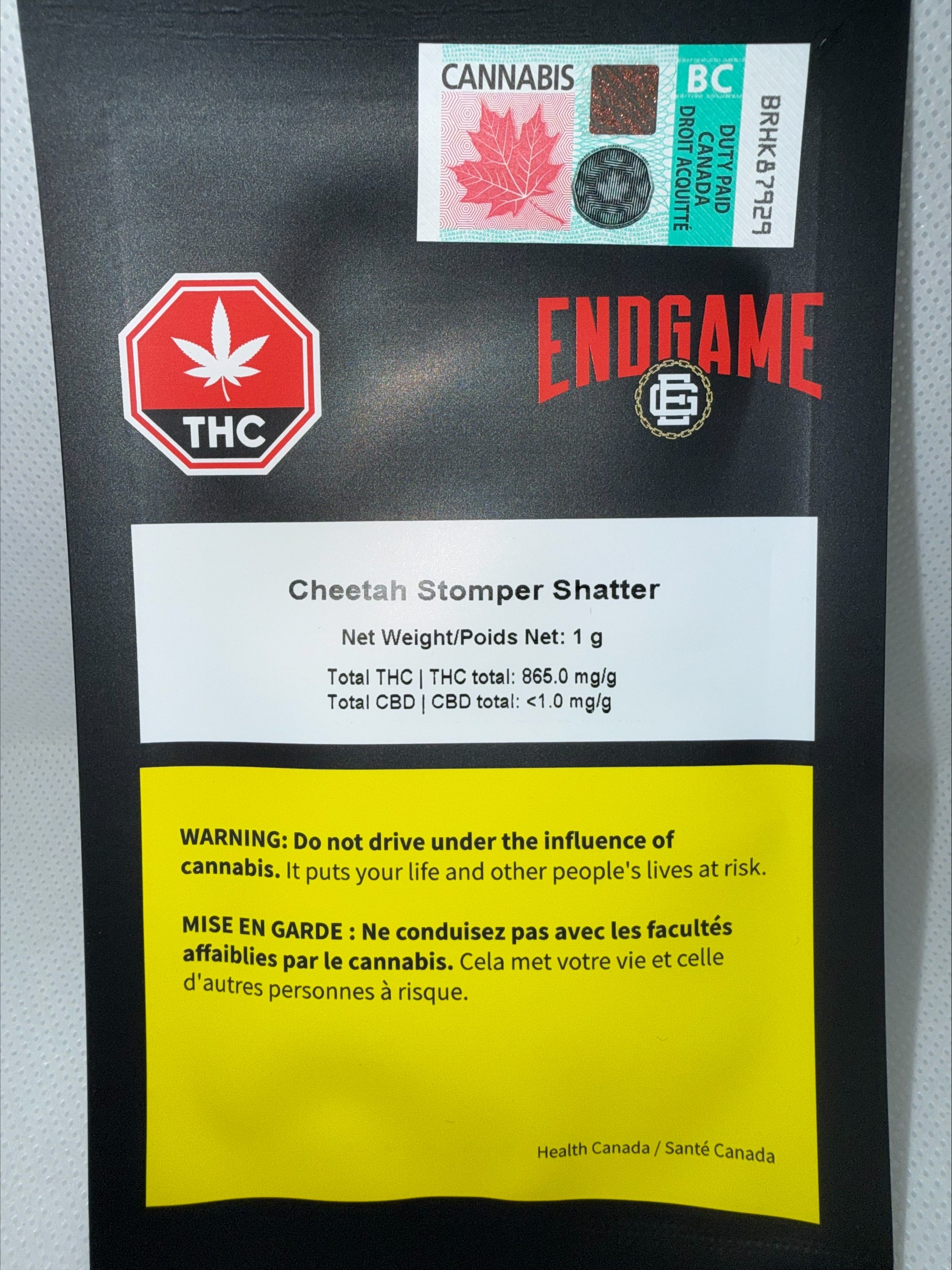 ENDGAME - CHEETAH STOMPER SHATTER
