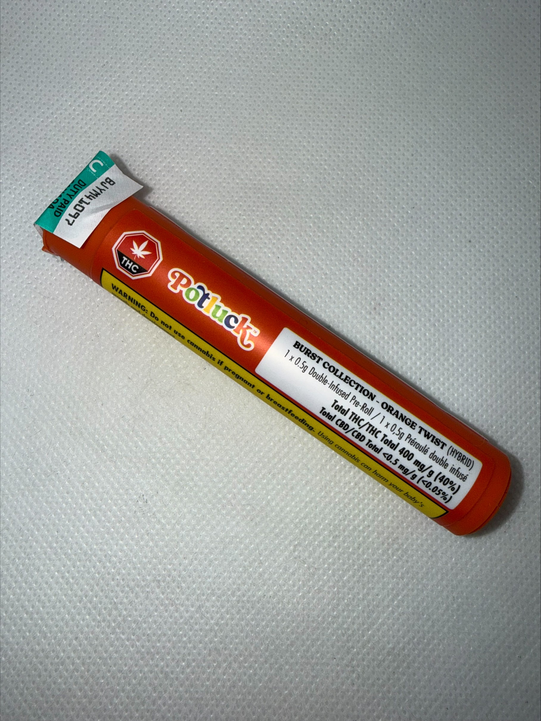 POTLUCK - ORANGE TWIST INFUSED PRE-ROLL