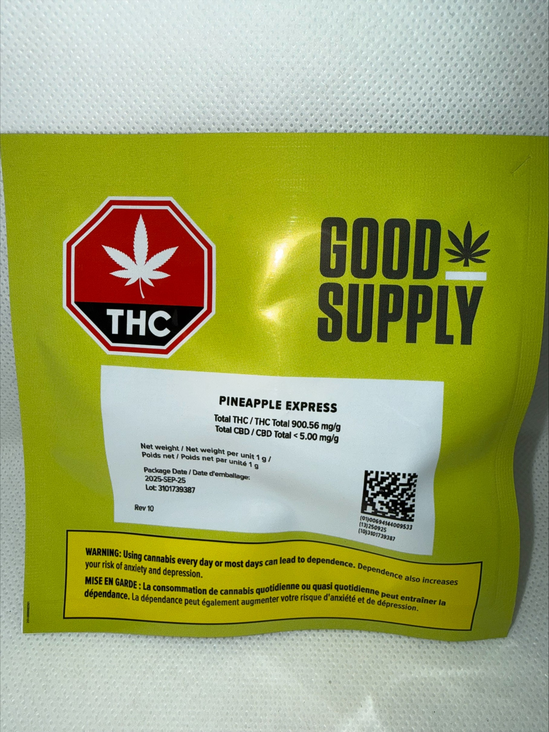 GOOD SUPPLY - PINEAPPLE EXPRESS 510 CARTRIDGE