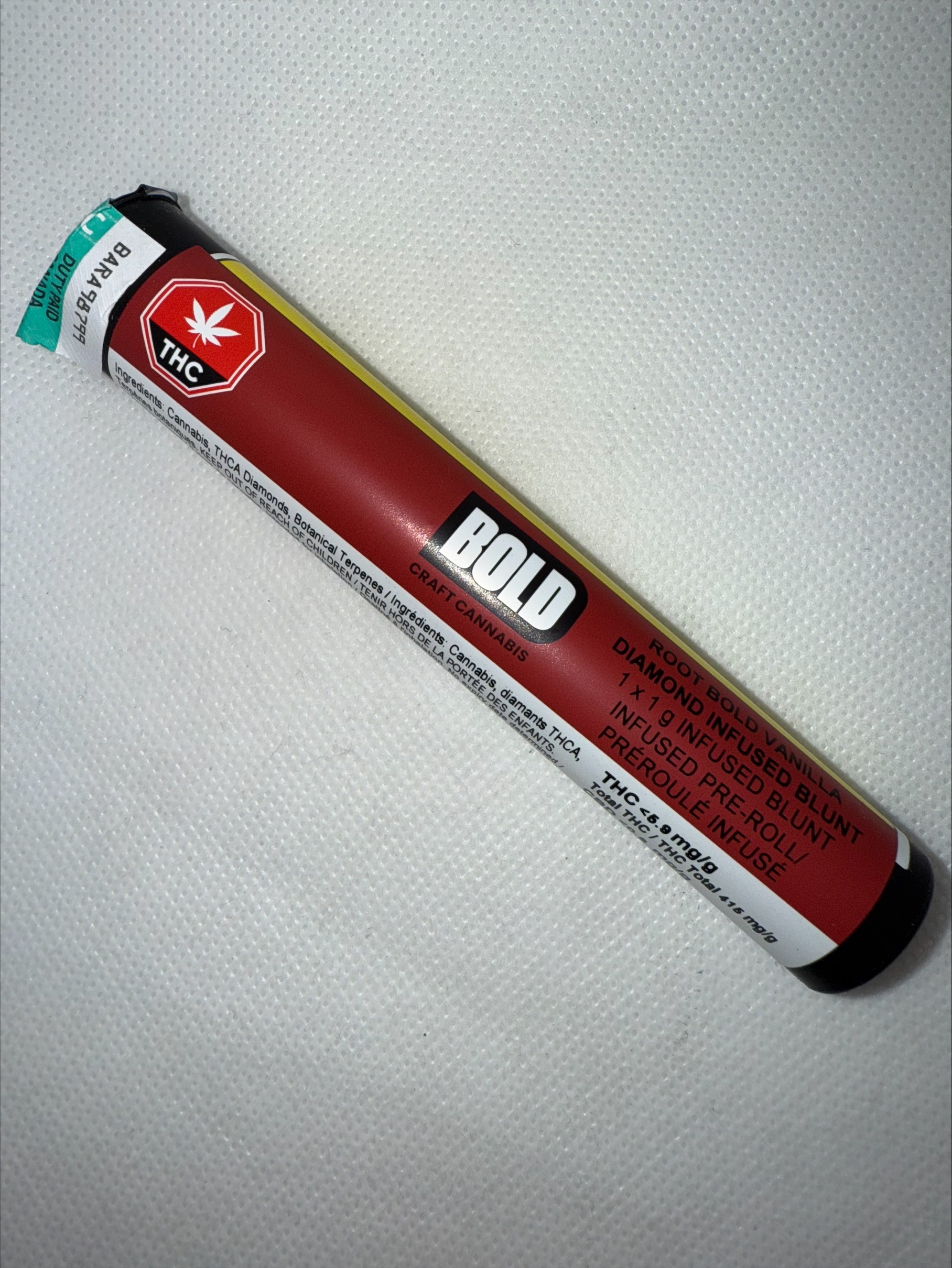 BOLD - ROOT BOLD VANILLA DIAMOND INFUSED BLUNT
