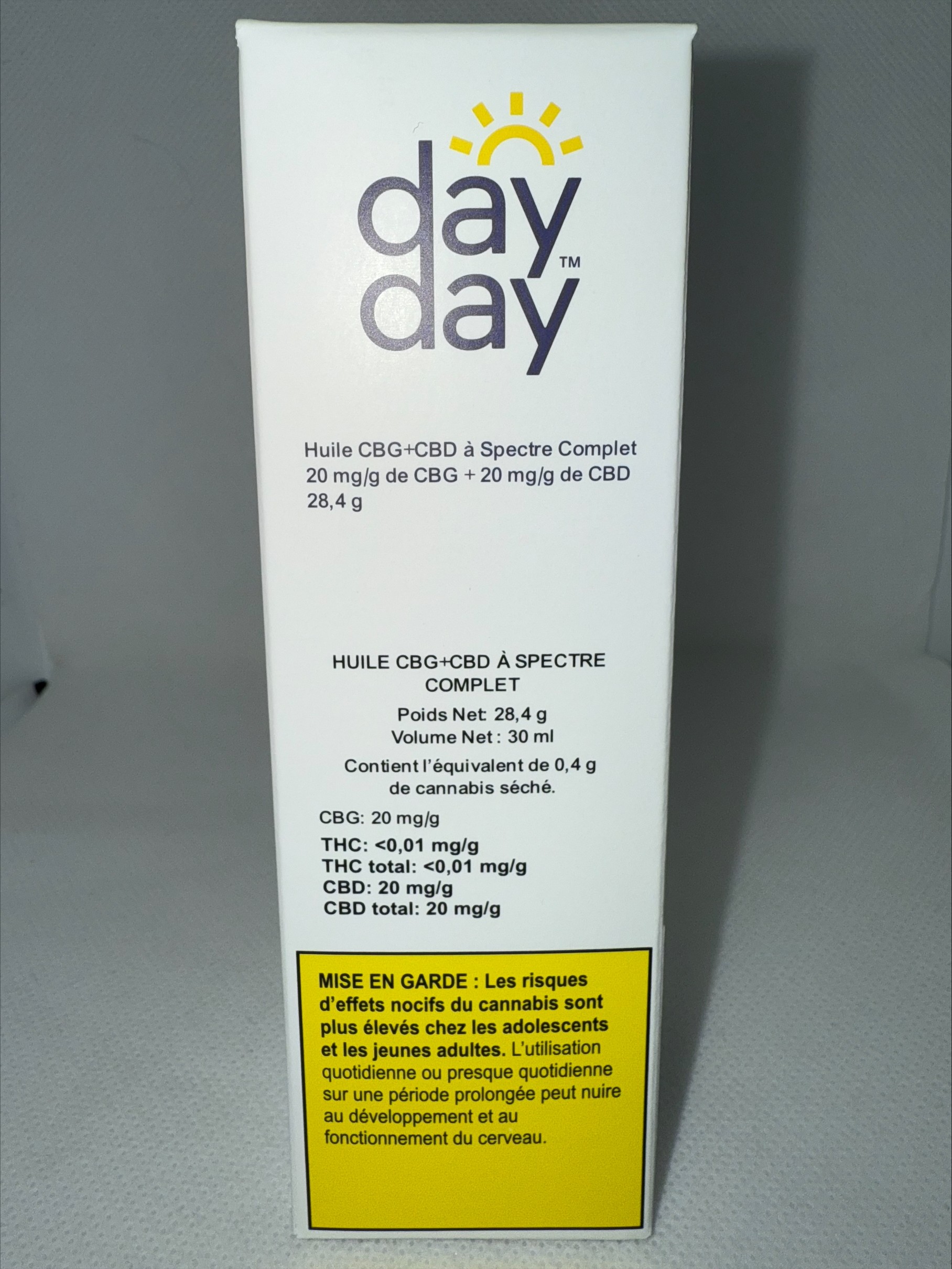 DAYDAY - FULL SPECTRUM CBG+CBD OIL
