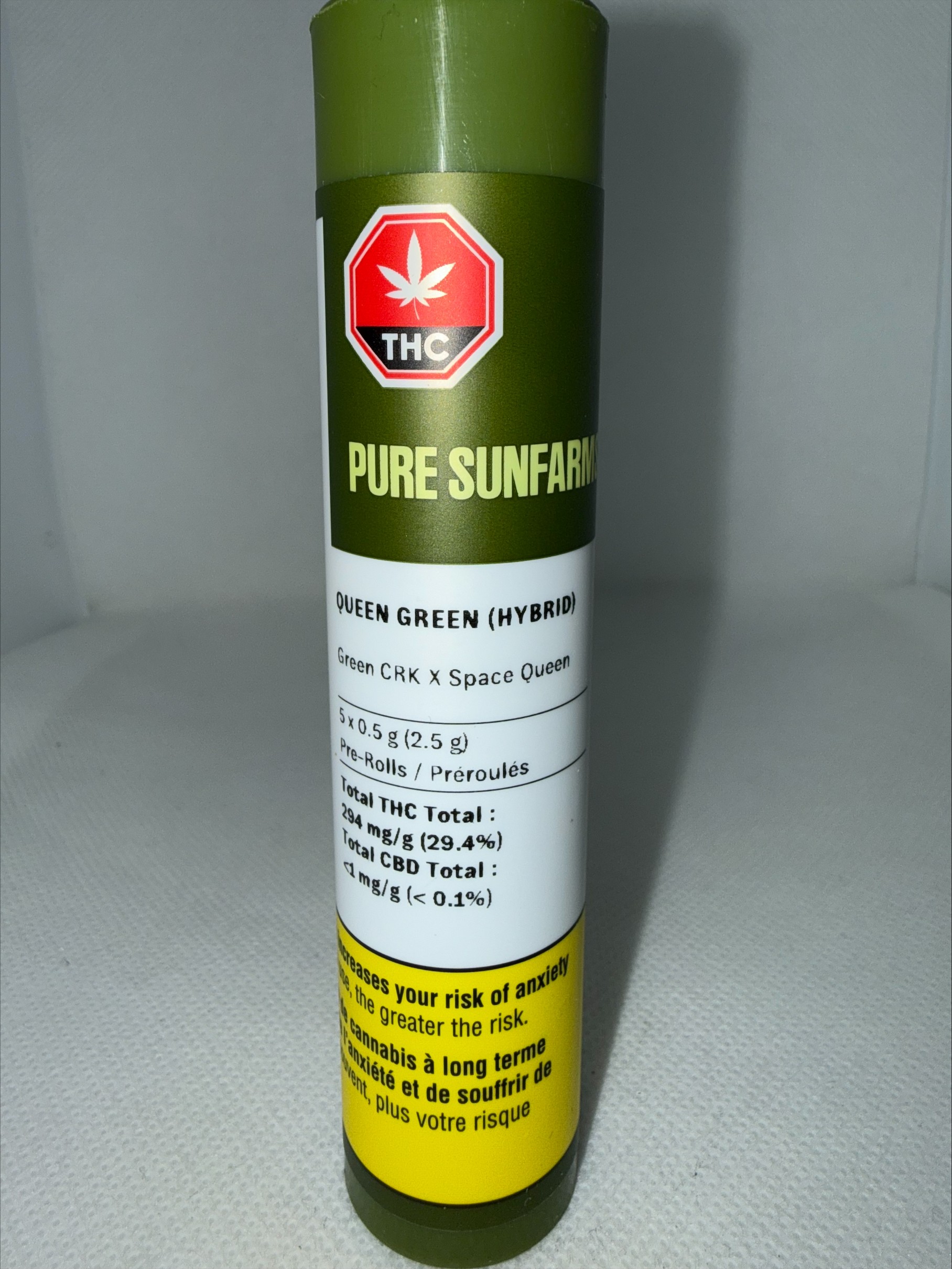 PURE SUNFARMS - QUEEN GREEN PRE-ROLLS