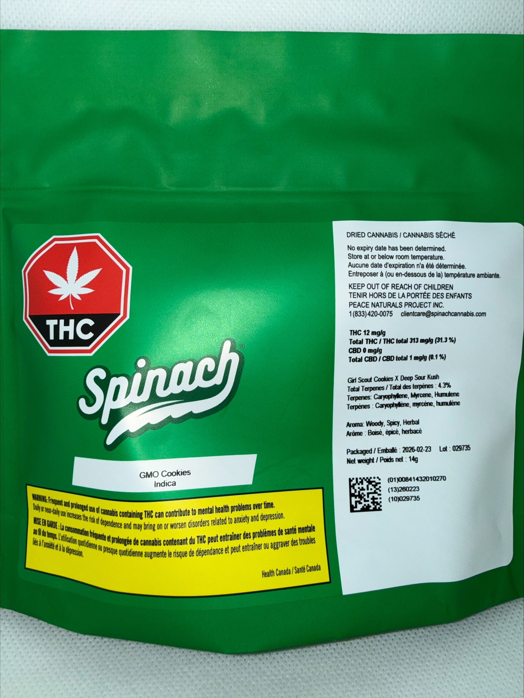 SPINACH - GMO COOKIES