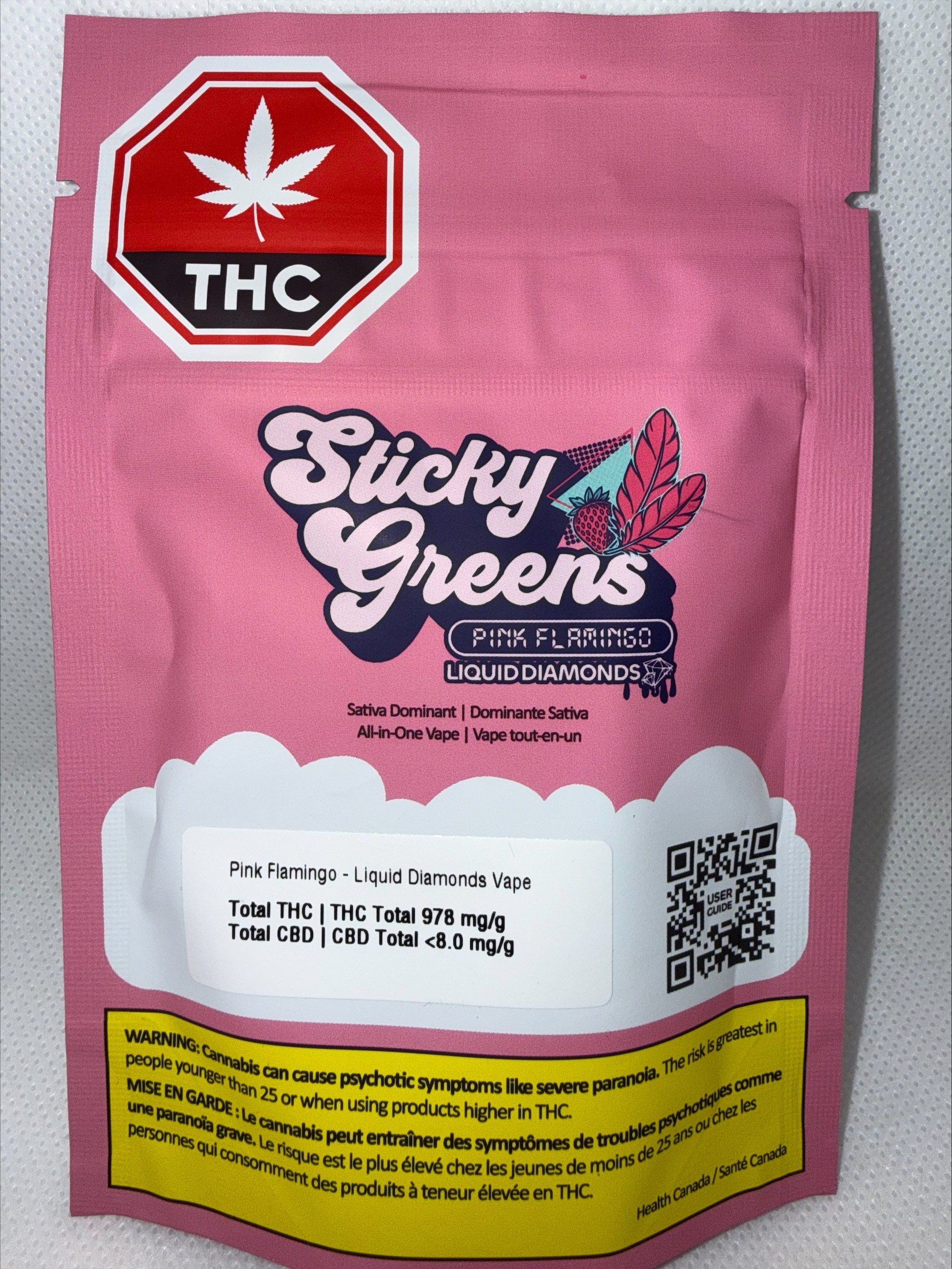 STICKY GREENS - PINK FLAMINGO DIAMOND BLEND DRIP BAR ALL-IN-ONE