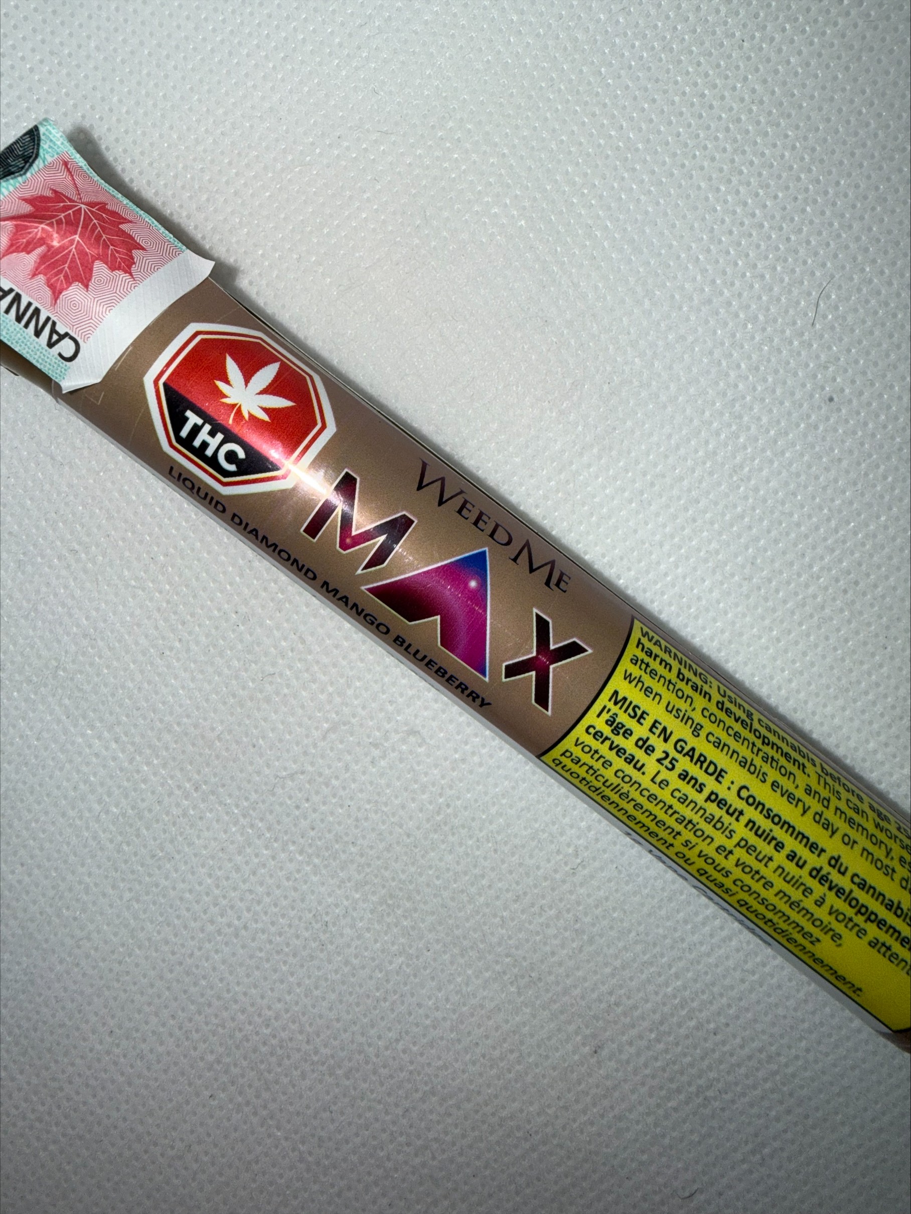 WEED ME MAX - LIQUID DIAMOND MANGO BLUEBERRY SLUSH CARTRIDGE