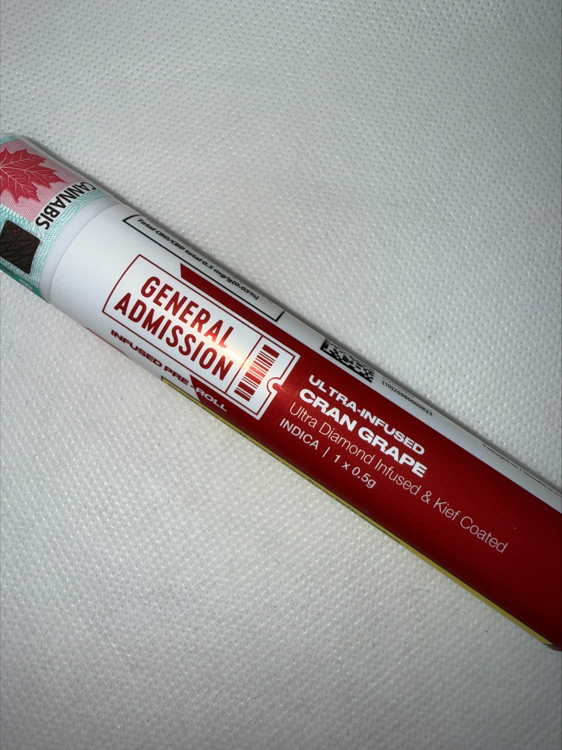 GENERAL ADMISSION - CRAN GRAPE DIAMOND INFUSED PRE-ROLL
