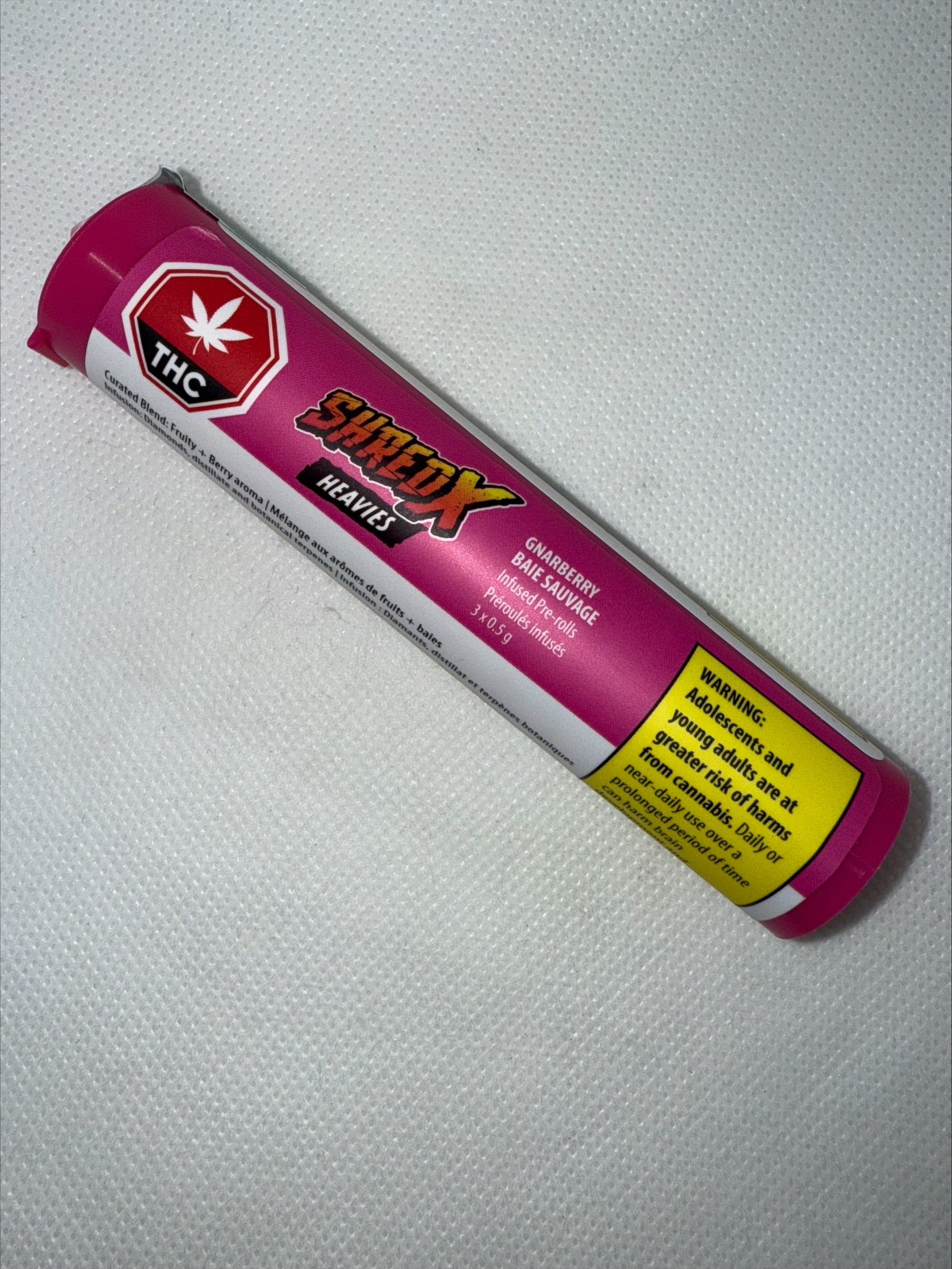 SHRED X - GNARBERRY HEAVIES INFUSED PRE-ROLLS