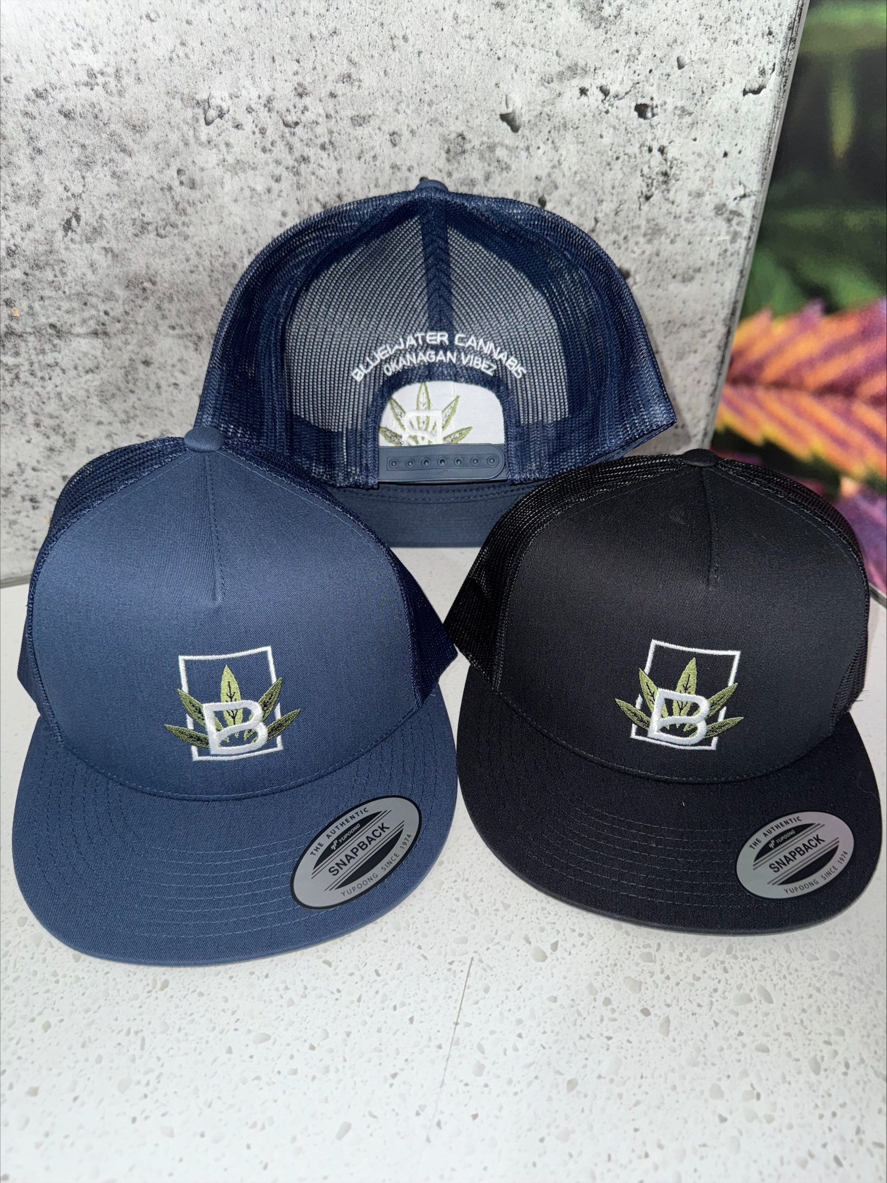 Weed Logo Branded Trucker Hat Mesh Back