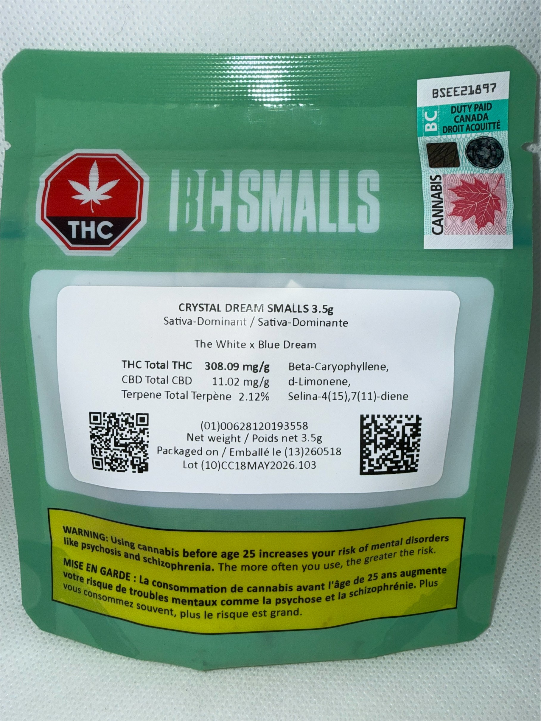 BC SMALLS - CRYSTAL DREAM SMALLS