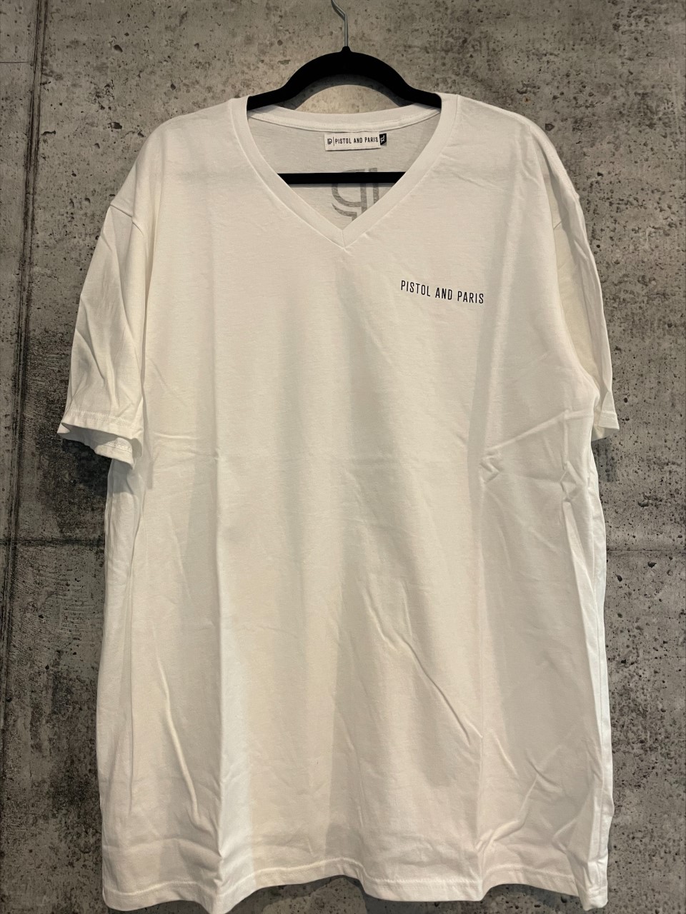 & Paris Vneck Tee White XL