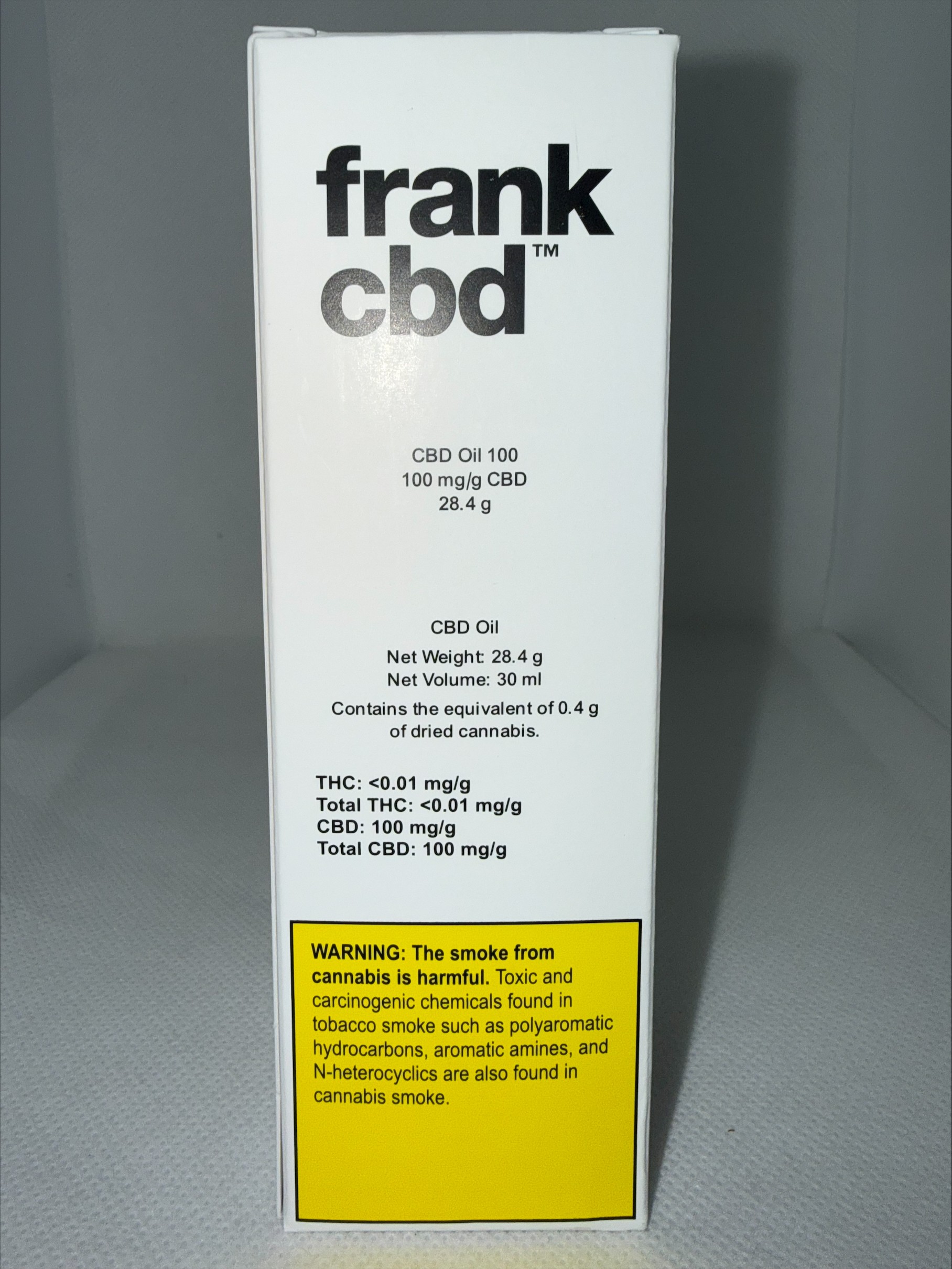 FRANK CBD - CBD OIL 100