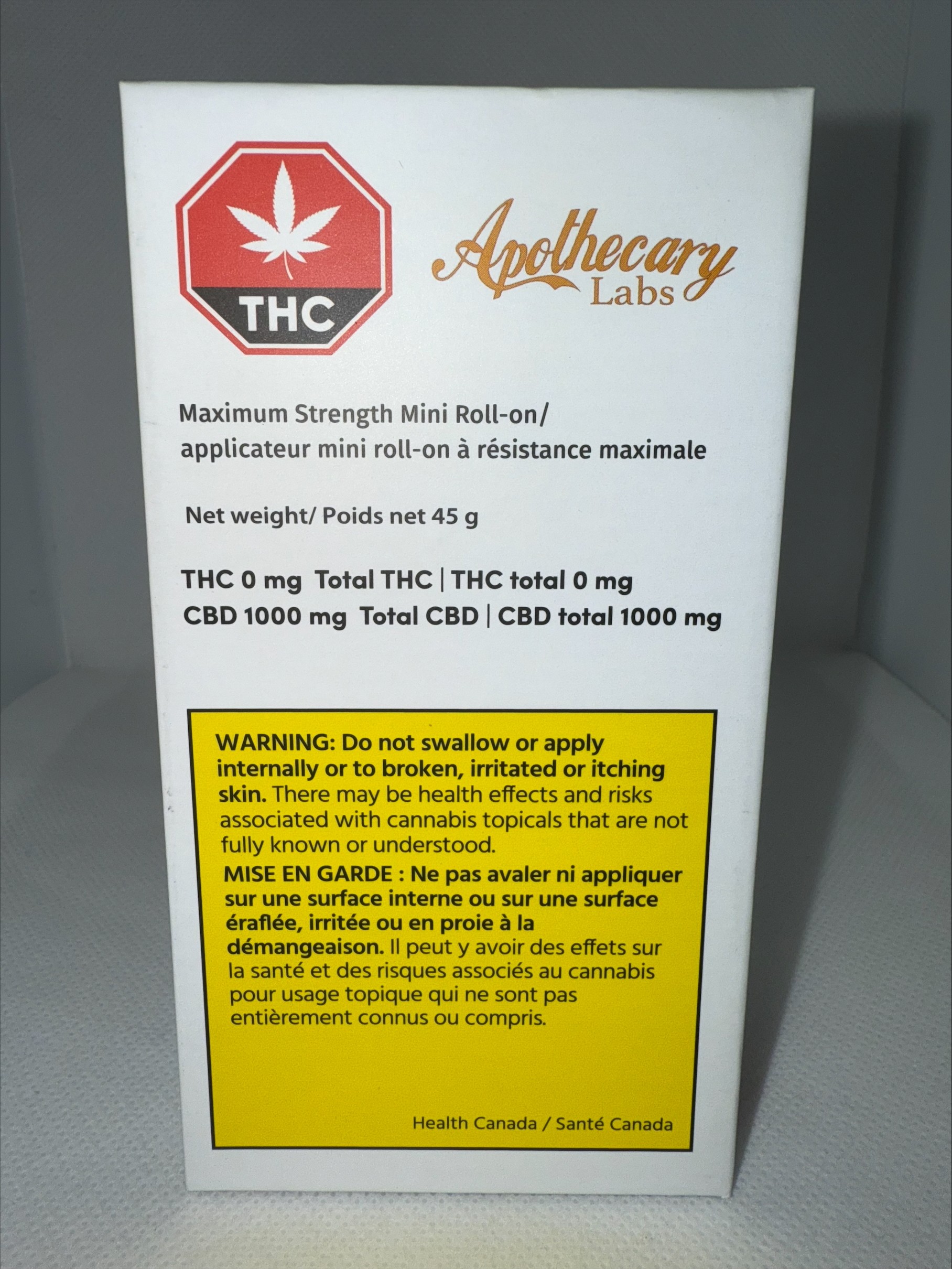 Mini Roll On 1000mg CBD By Apothecary