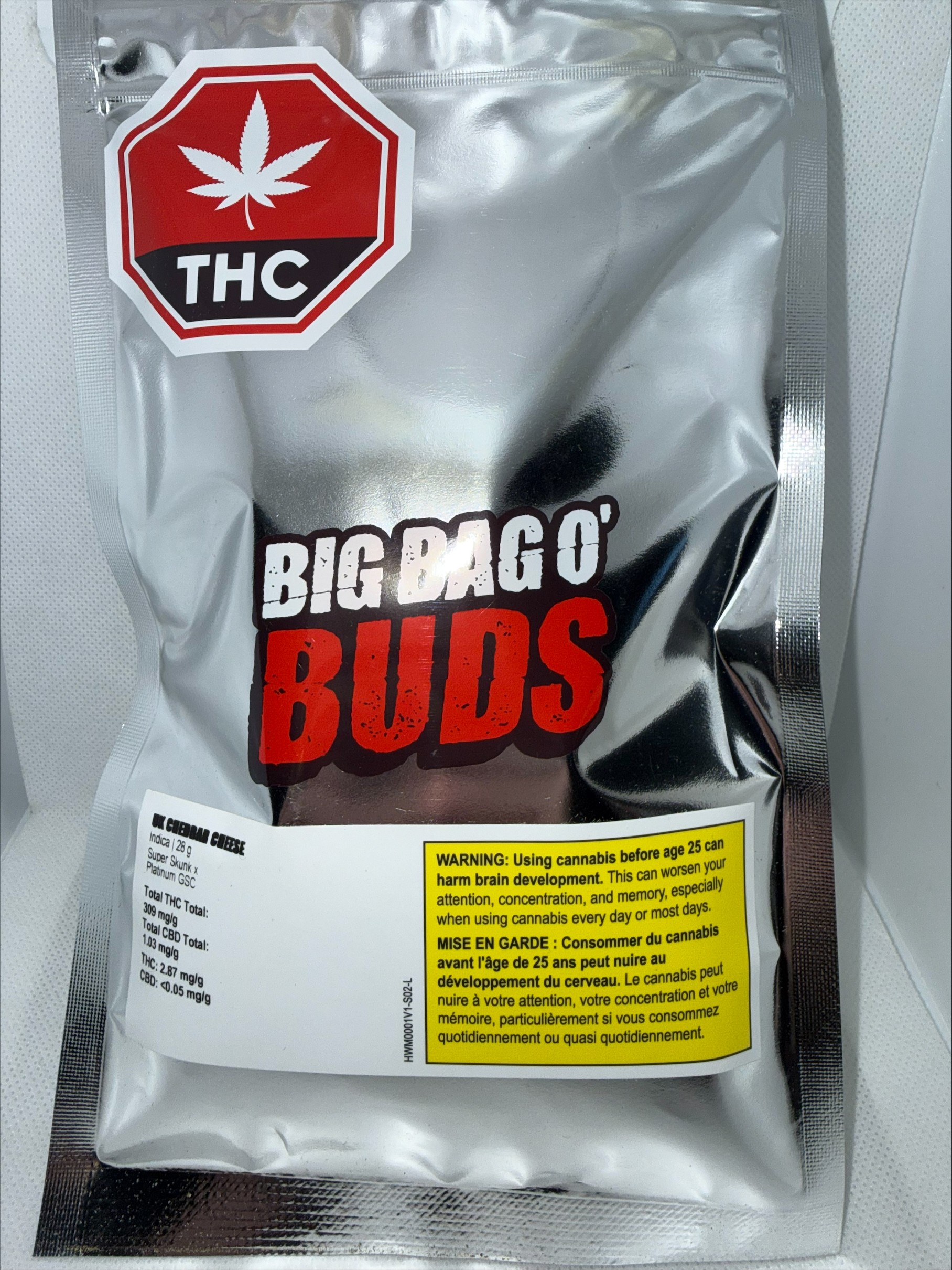 BIG BAG O' BUDS - UK CHEDDAR CHEESE