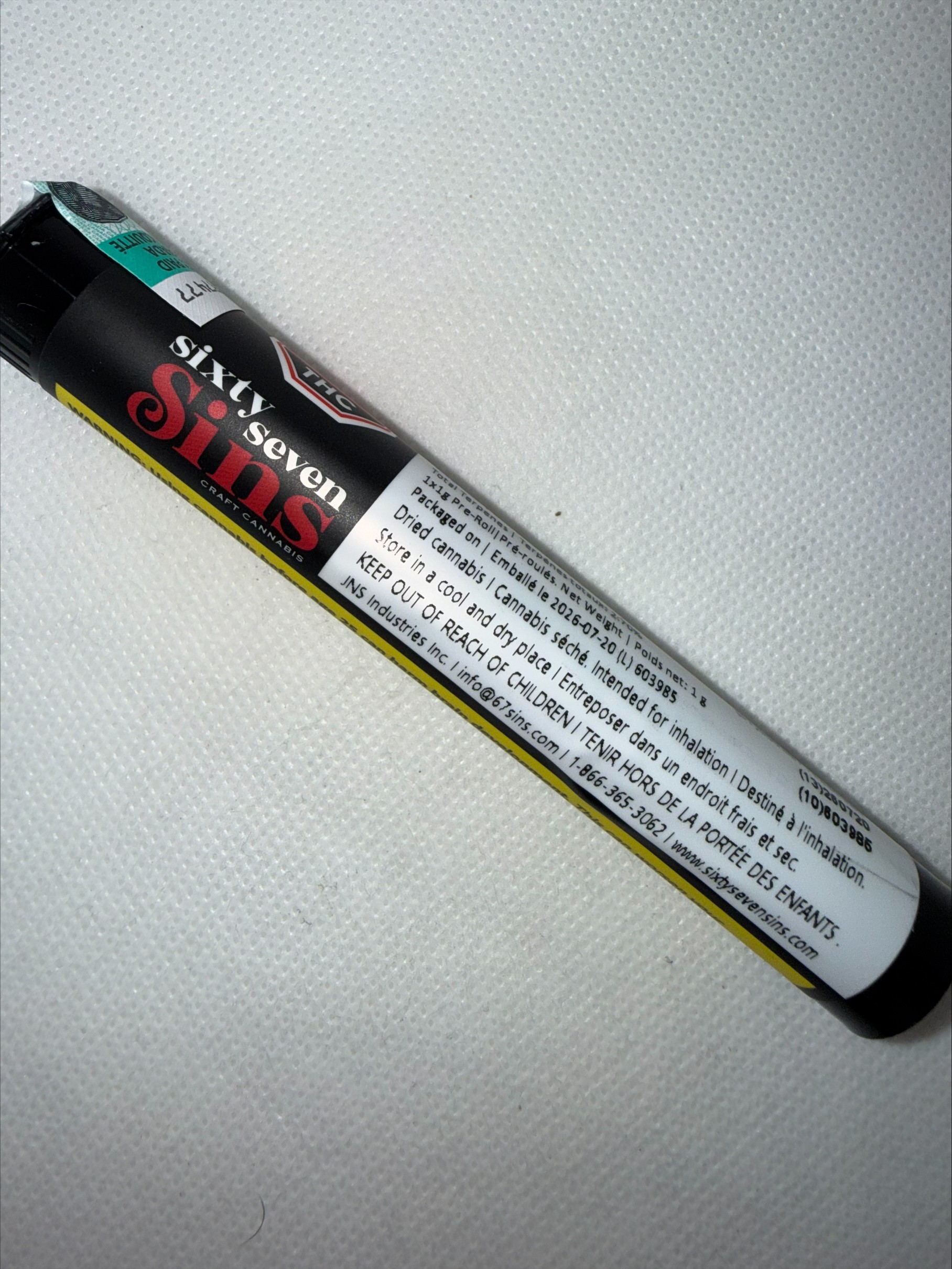 SIXTY SEVEN SINS - GAS FACE PRE-ROLL