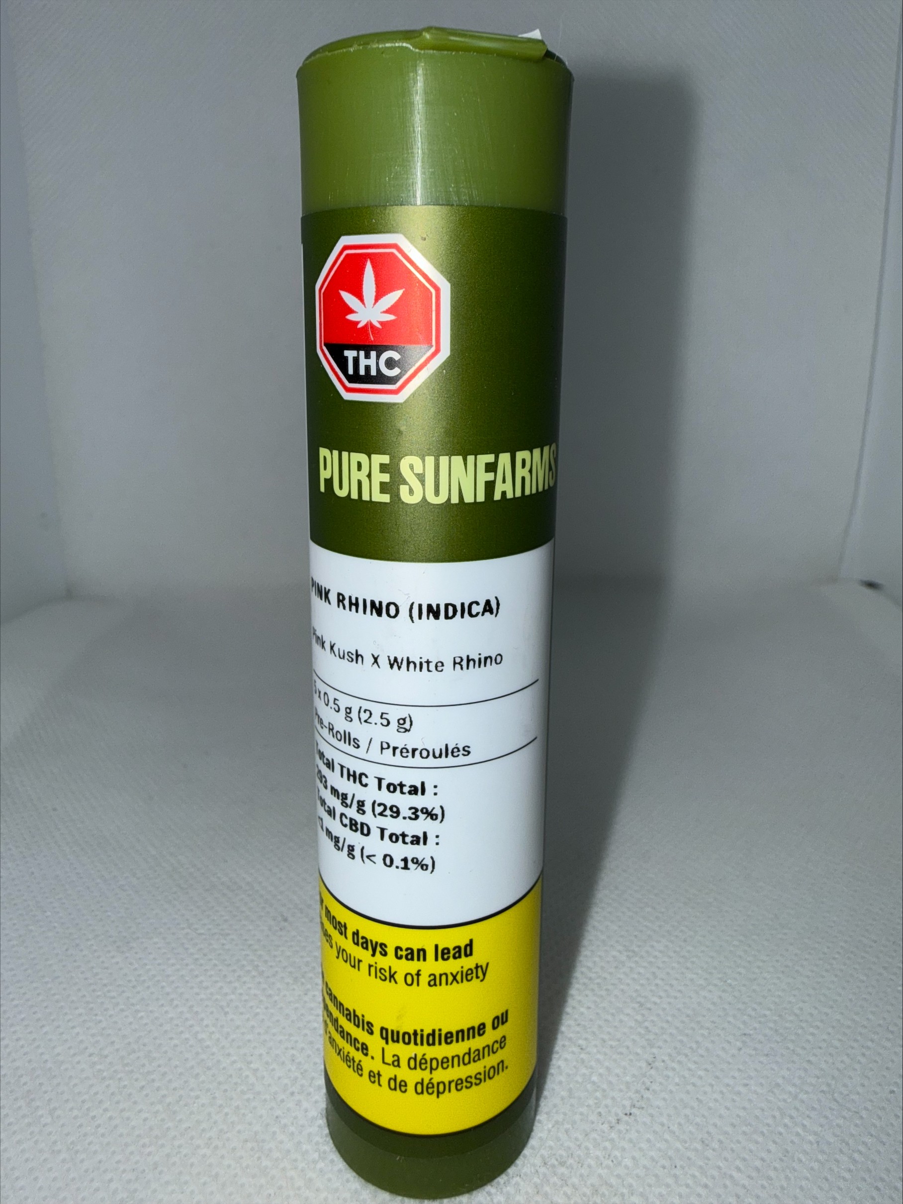 PURE SUNFARMS - PINK RHINO PRE-ROLLS