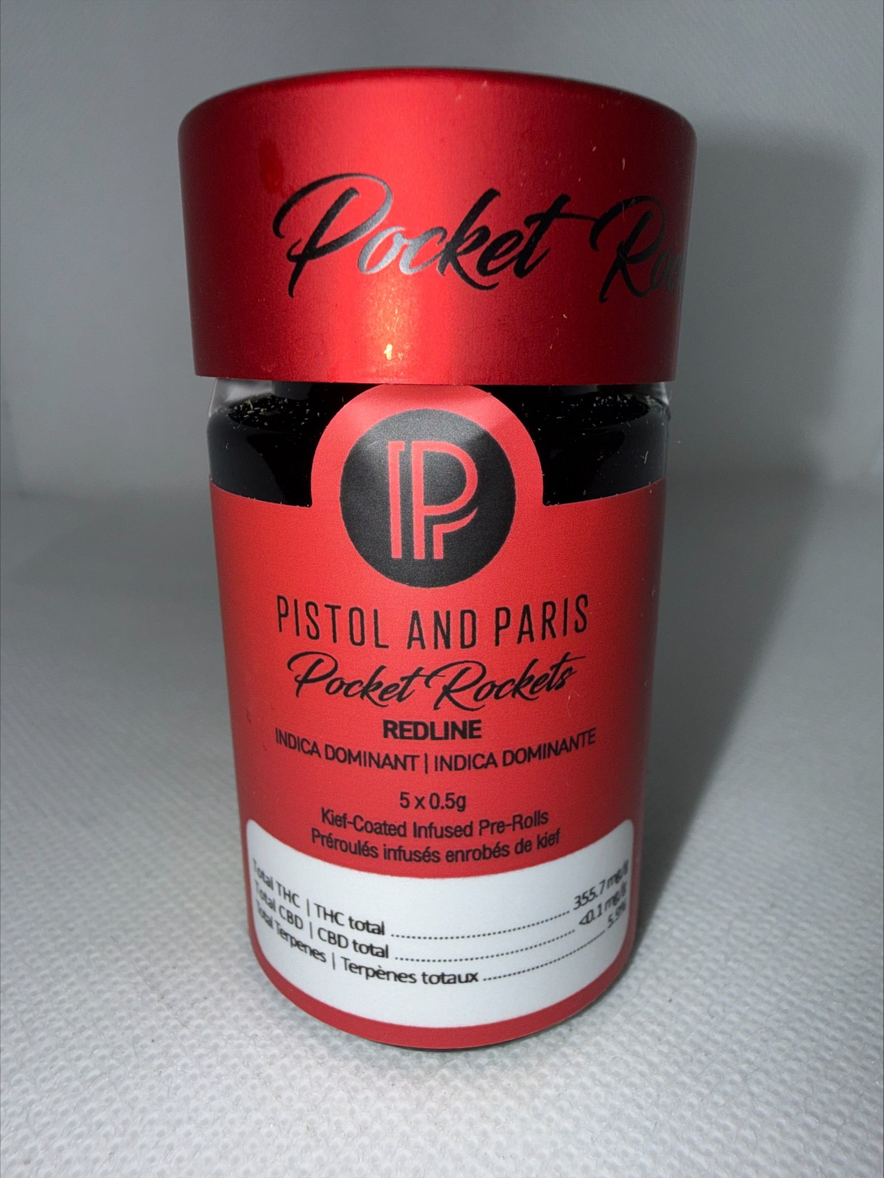 PISTOL AND PARIS - POCKET ROCKETS REDLINE INFUSED PRE-ROLLS