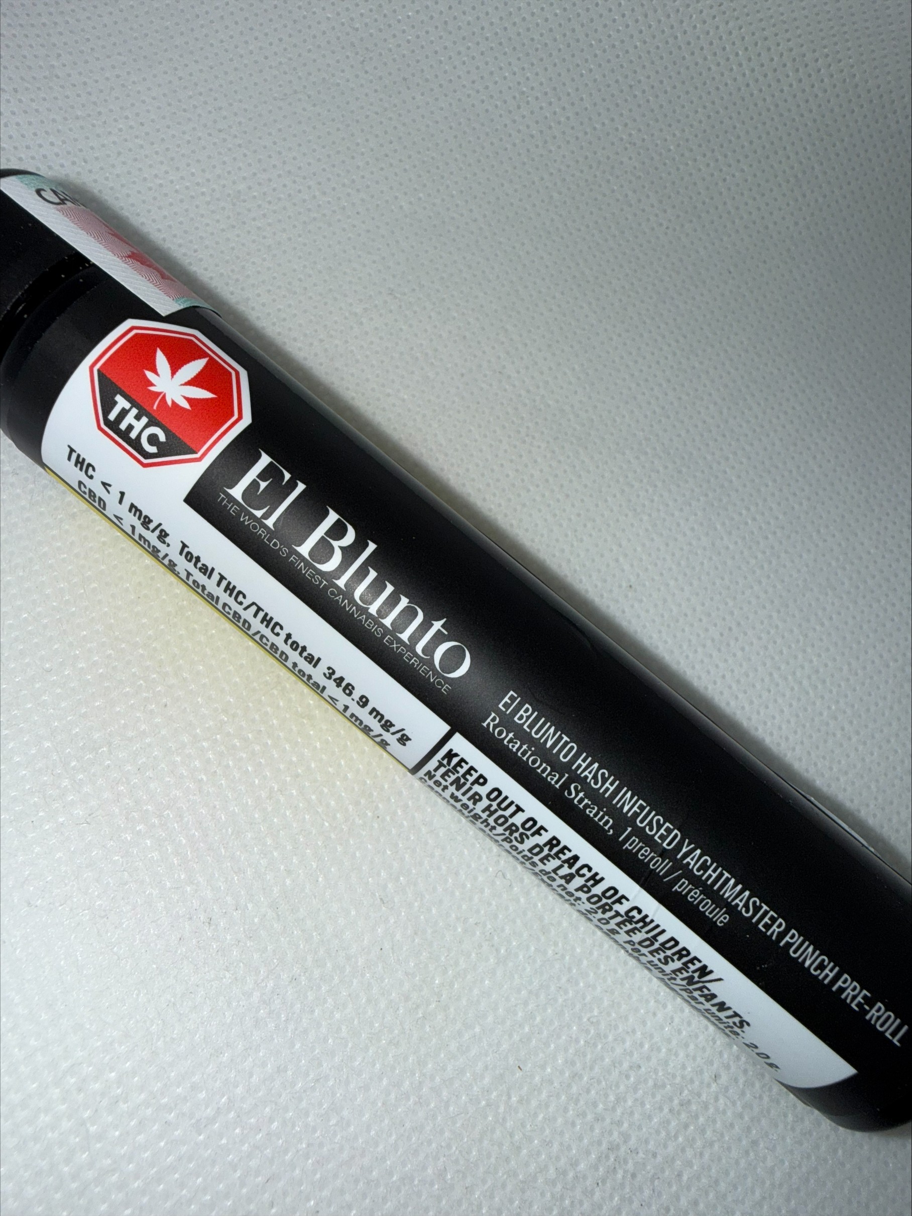 EL BLUNTO - EL BLUNTO YACHT MASTER PUNCH HASH INFUSED PRE-ROLL