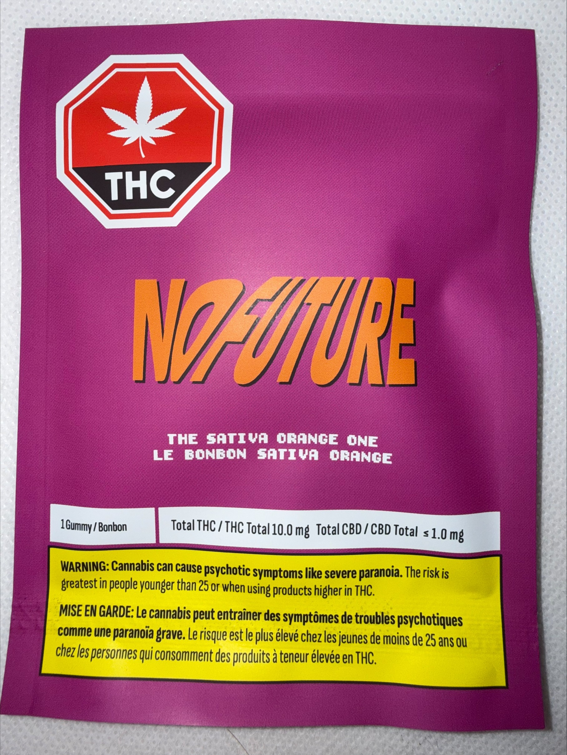 NO FUTURE - THE ORANGE ONE INDICA THC GUMMY