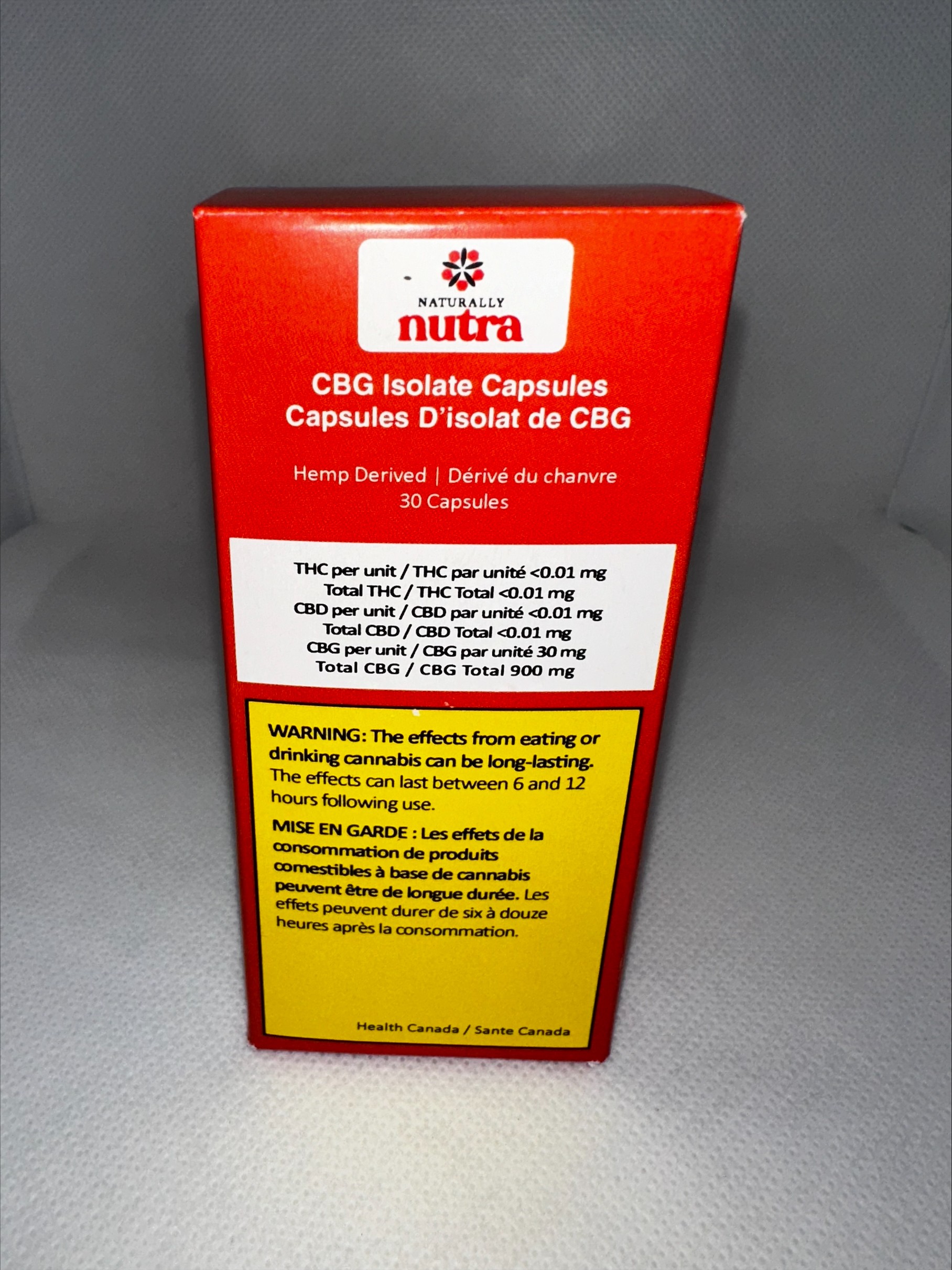 NATURALLY NUTRA - CBG CAPSULES
