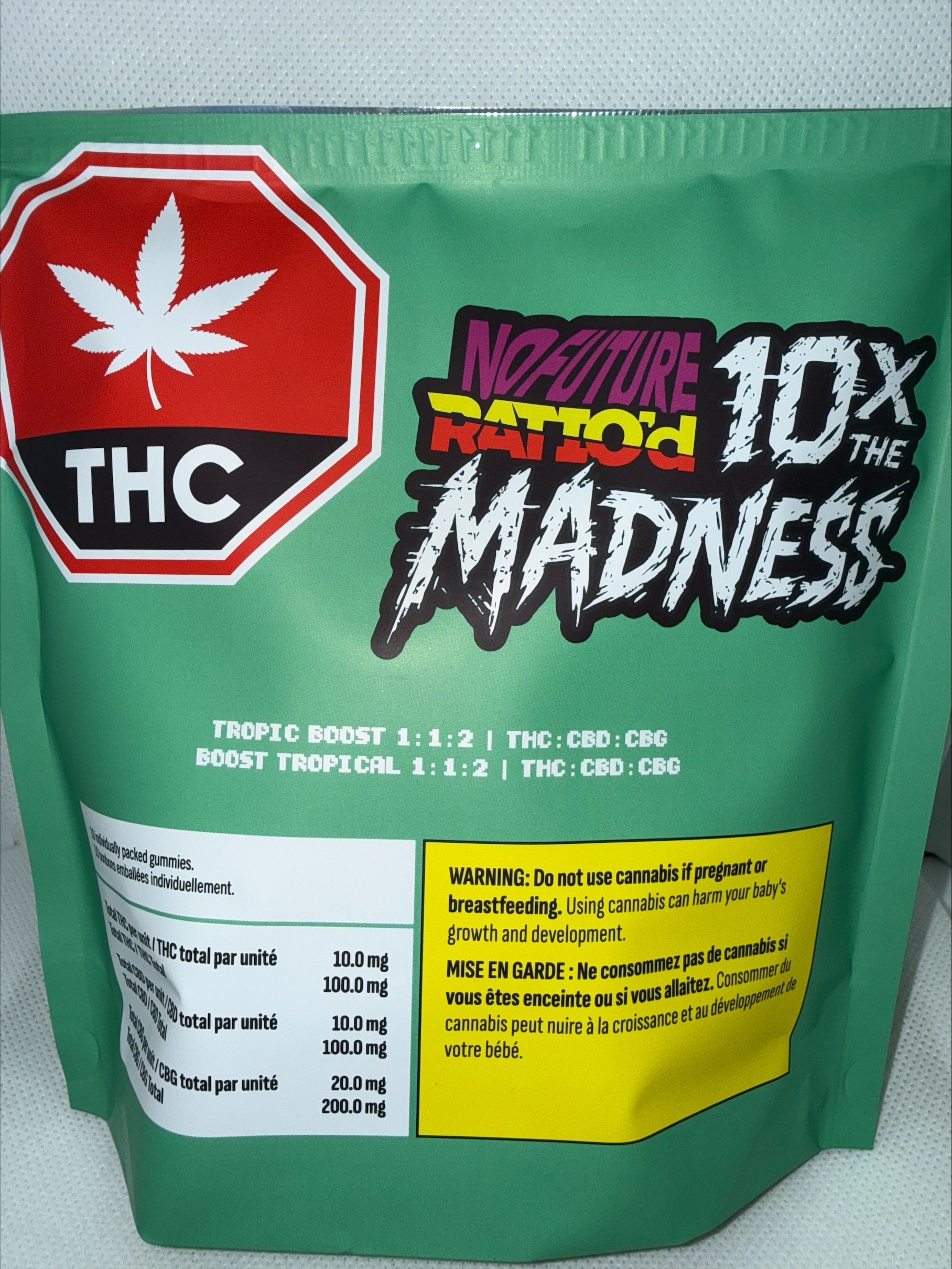 NO FUTURE - RATIO'D TROPIC BOOST THC:CBD:CBG GUMMIES MULTI