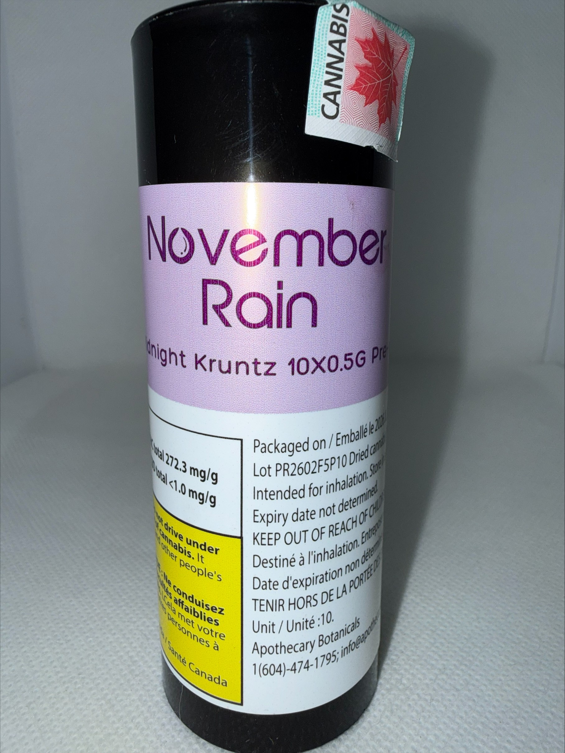 NOVEMBER RAIN - MIDNIGHT KRUNTZ PRE-ROLLS