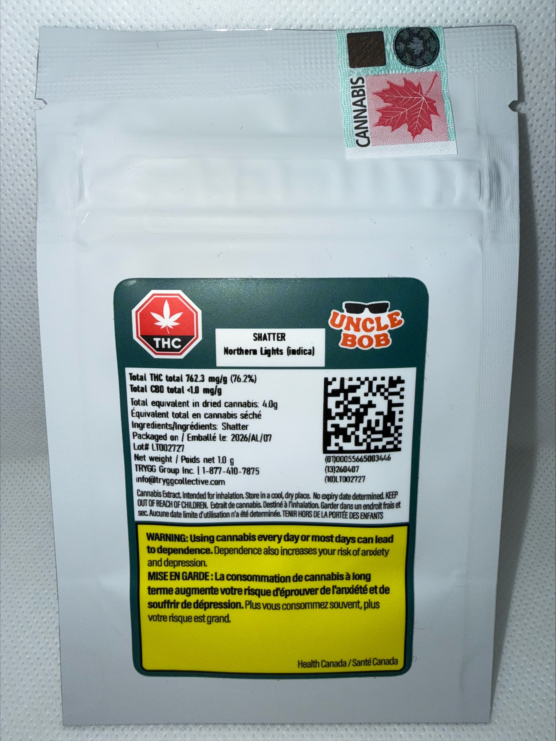 UNCLE BOB - SHATTER INDICA