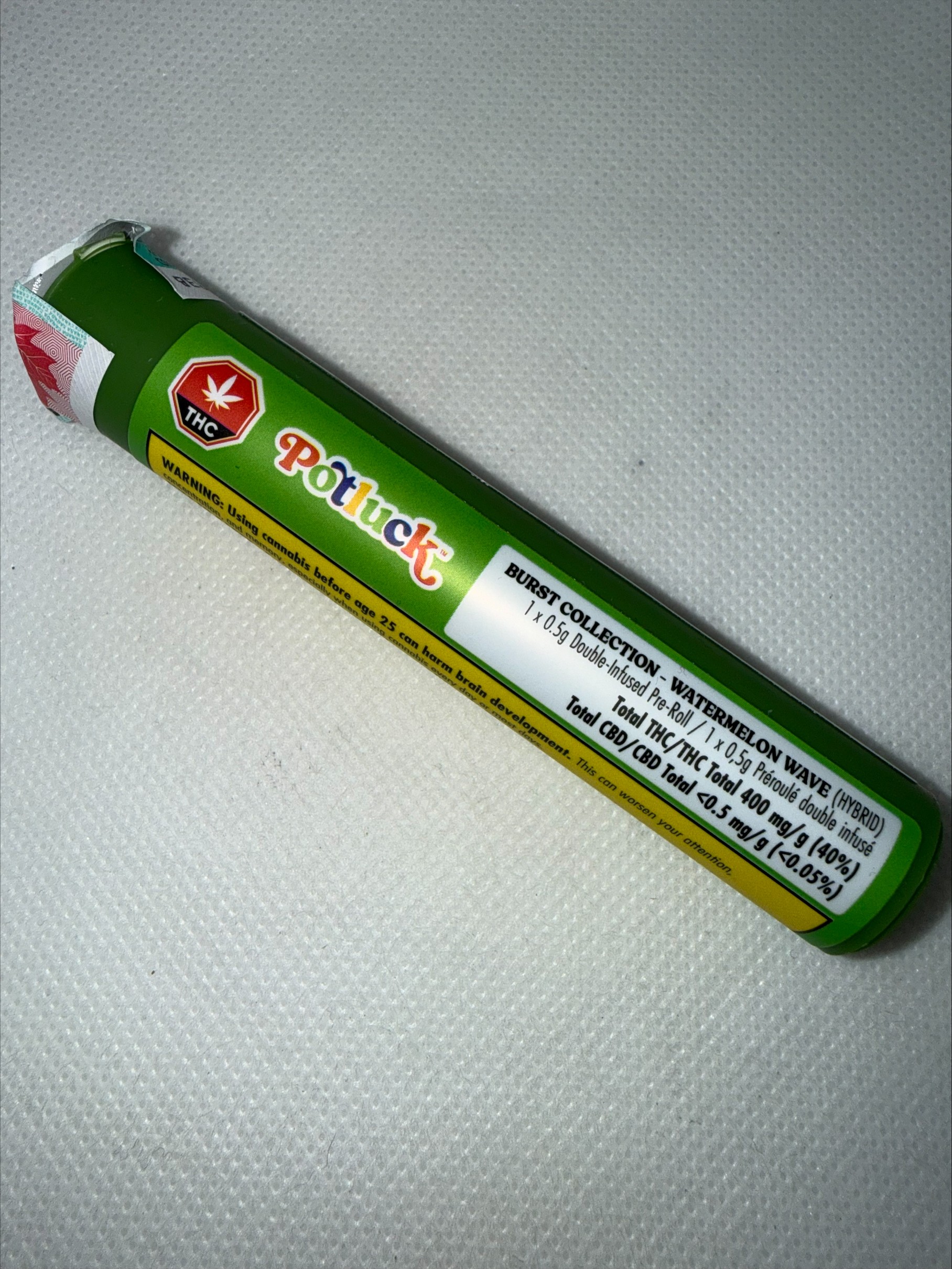 POTLUCK - WATERMELON WAVE INFUSED PRE-ROLL