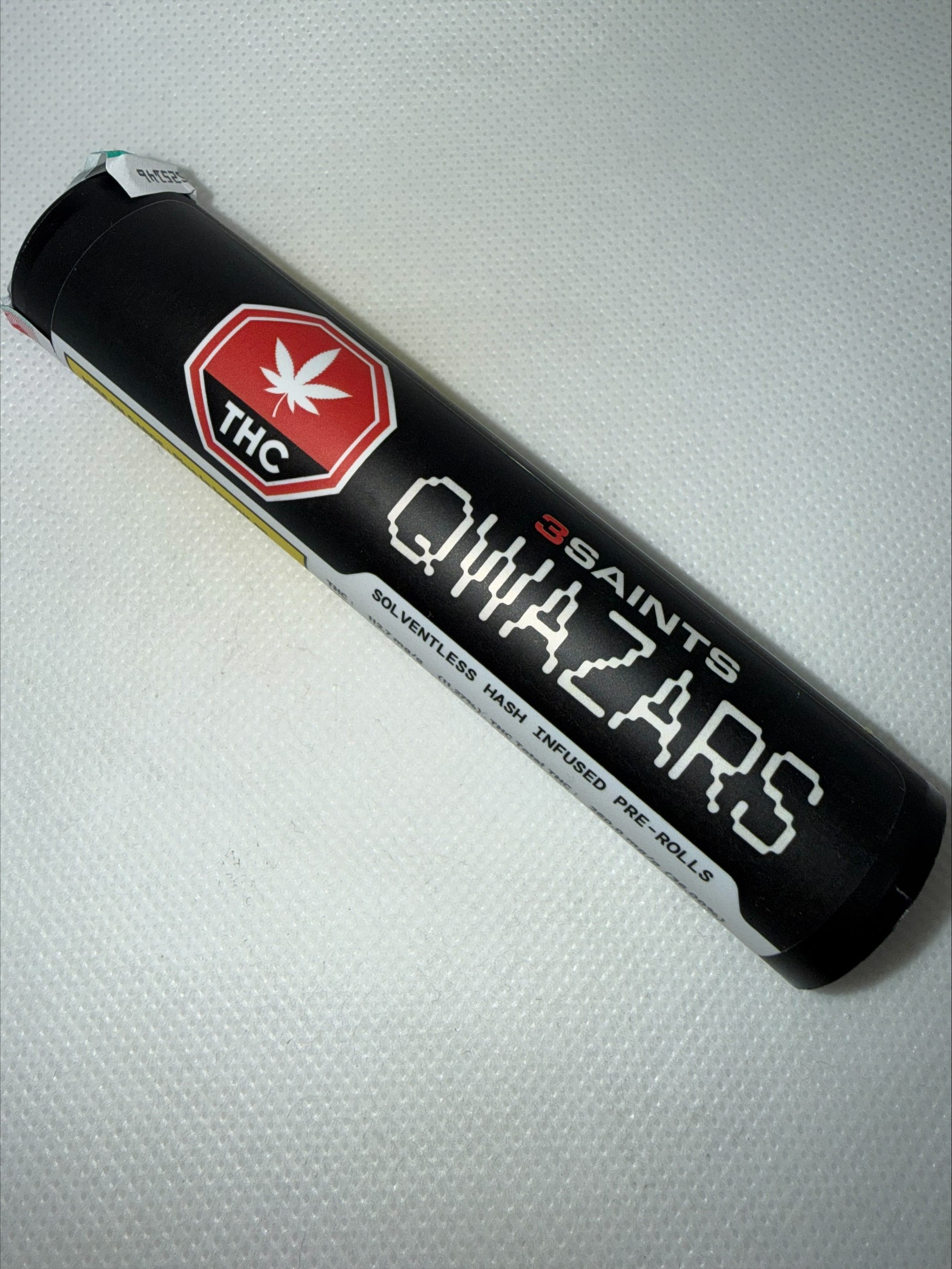 3SAINTS - QWAZARS SOLVENTLESS HASH INFUSED PRE-ROLLS