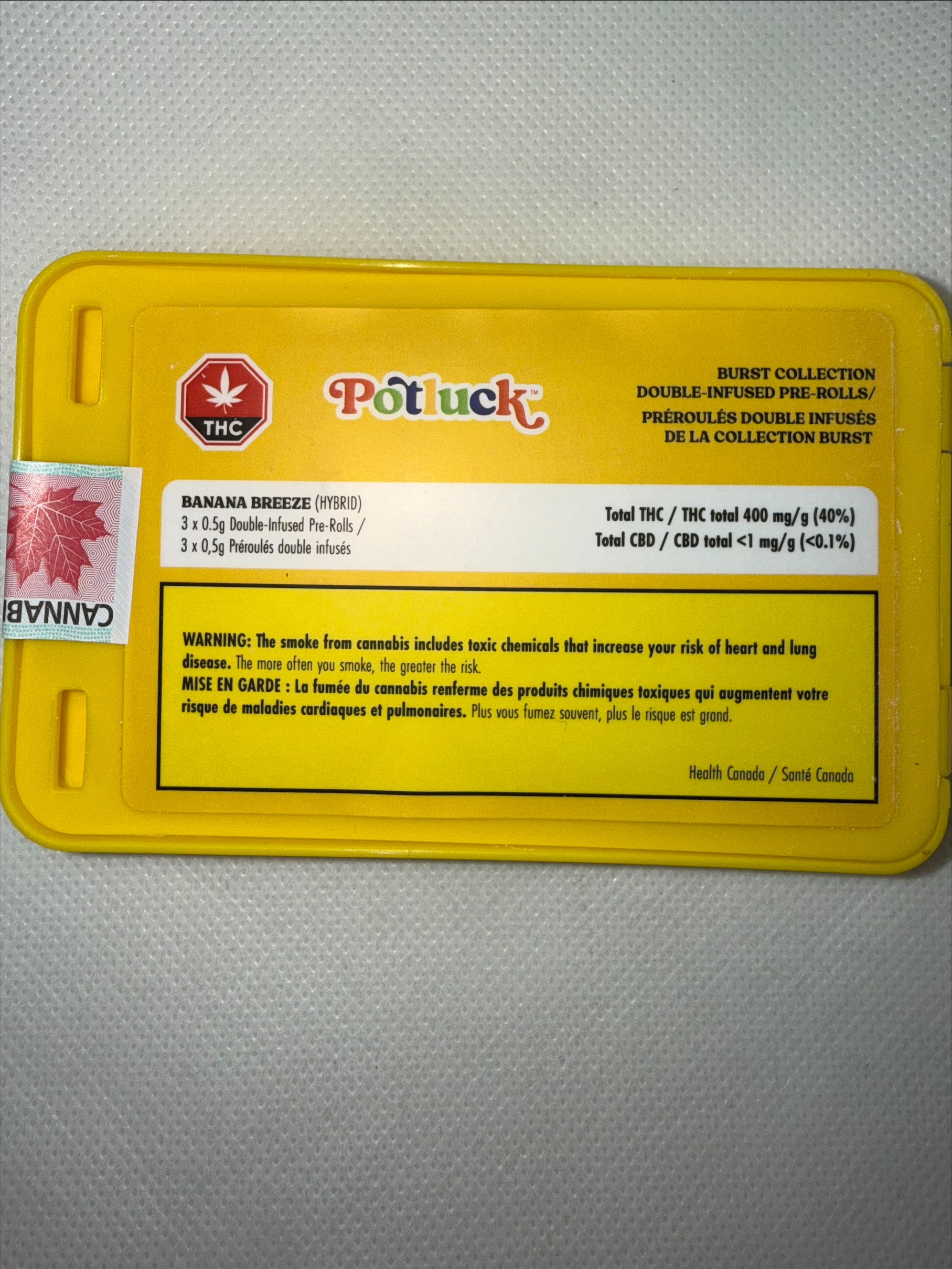 POTLUCK - BANANA BREEZE INFUSED PRE-ROLL